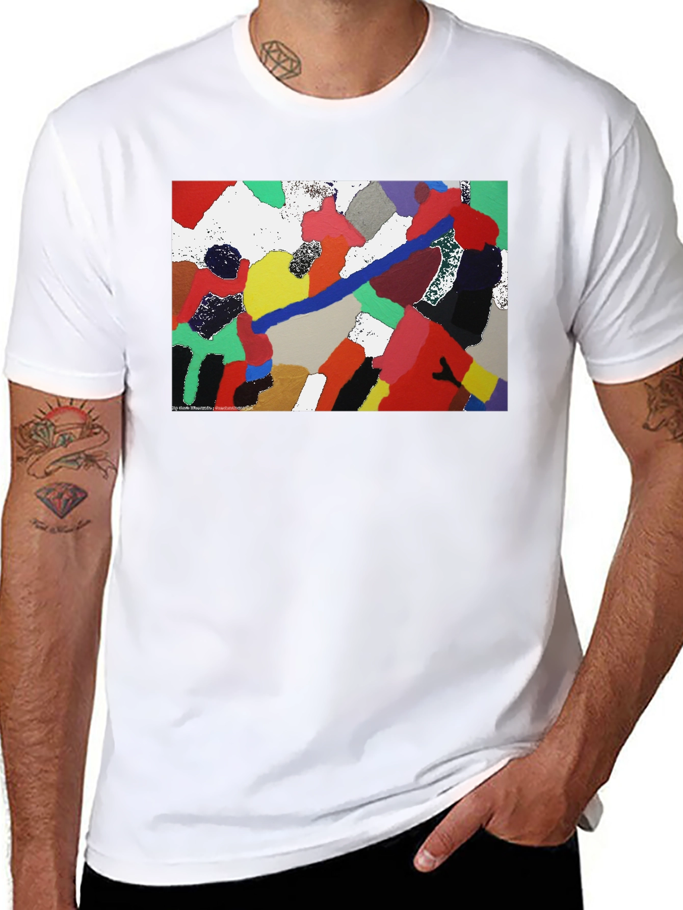 Abstract Art Black T-Shirt