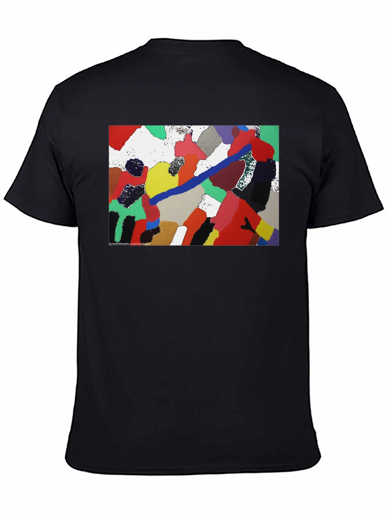 Abstract Art Black T-Shirt