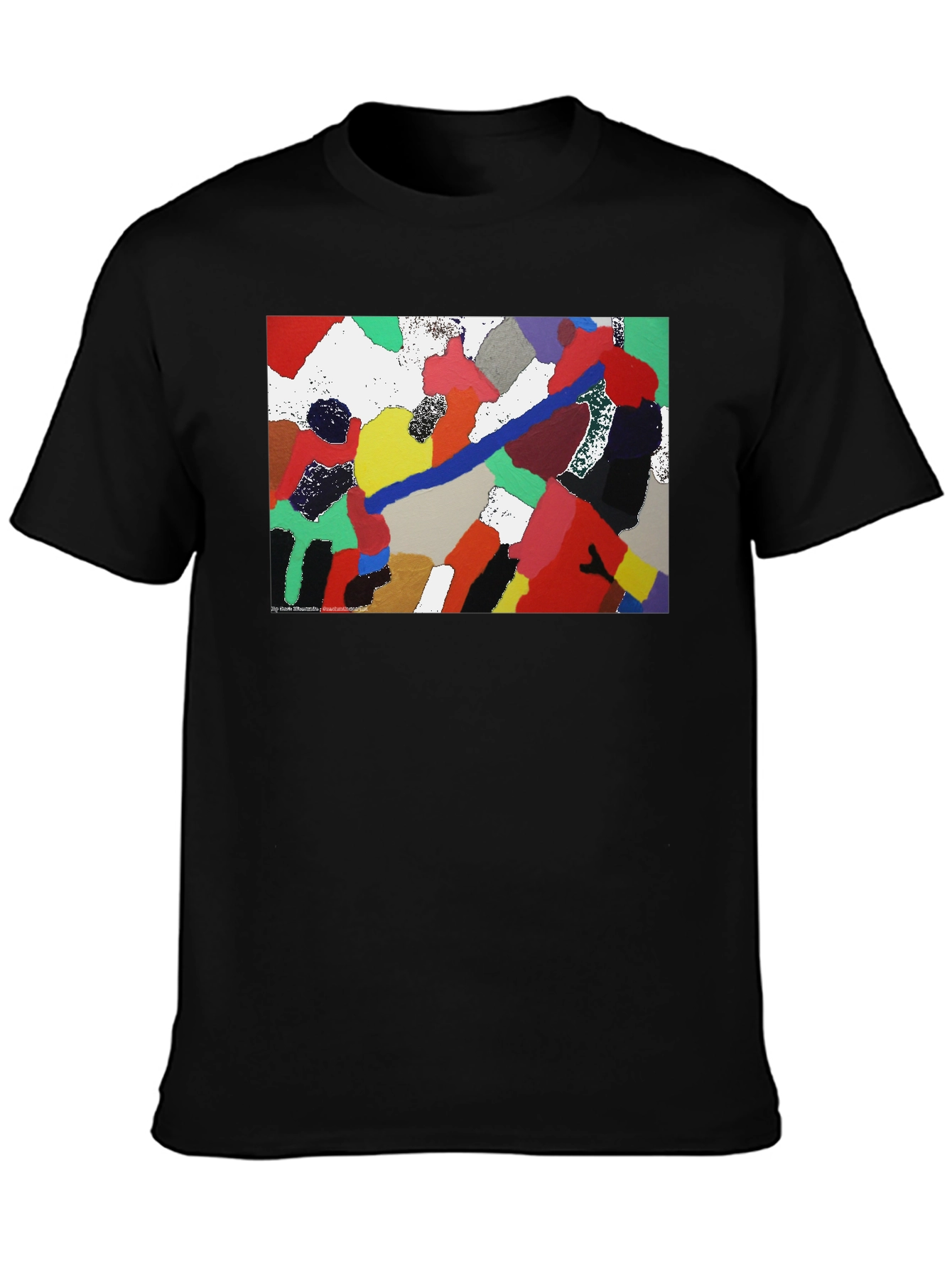 Abstract Art Black T-Shirt