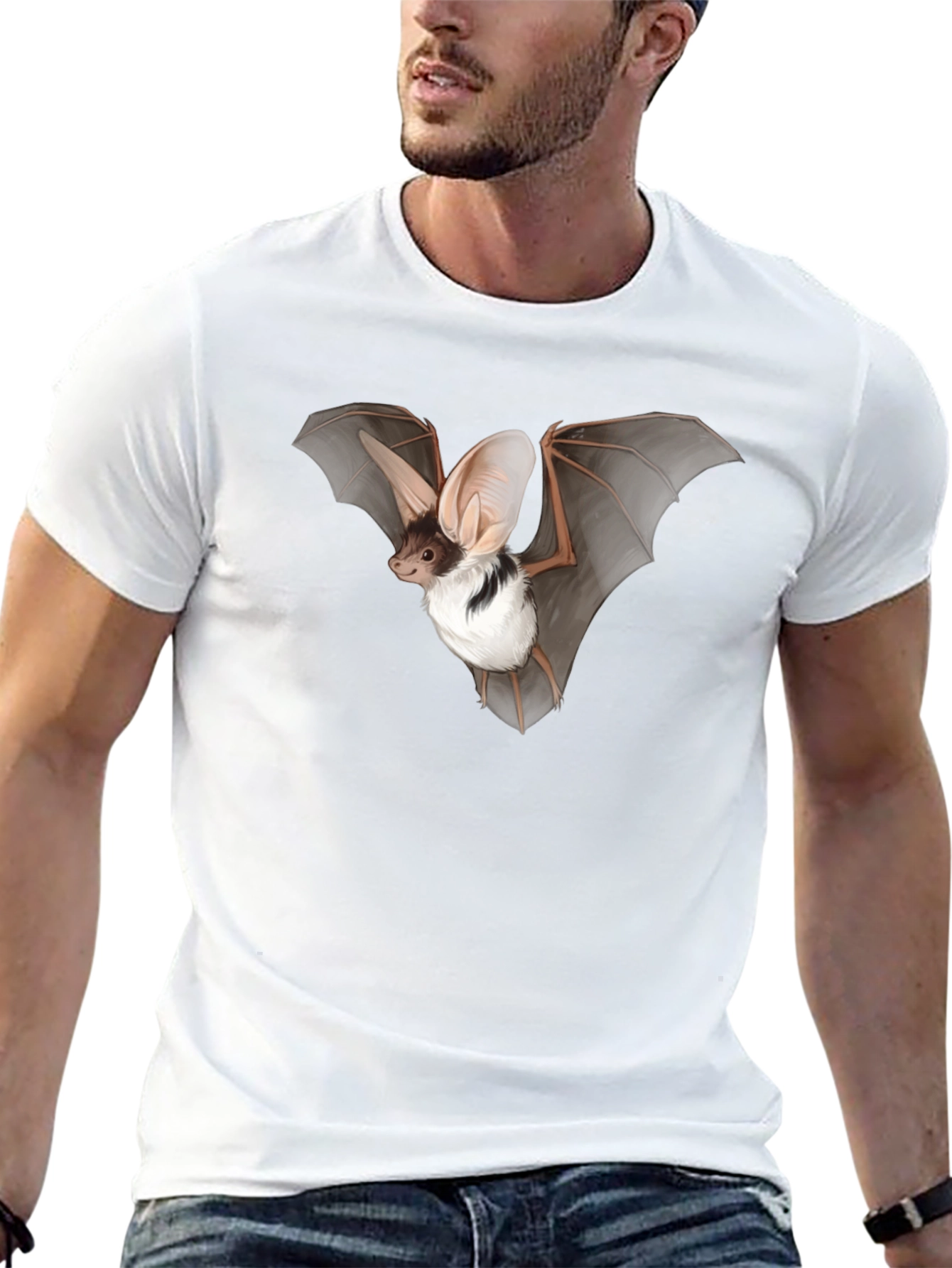 Bat Graphic Tee - Black Unisex T-Shirt