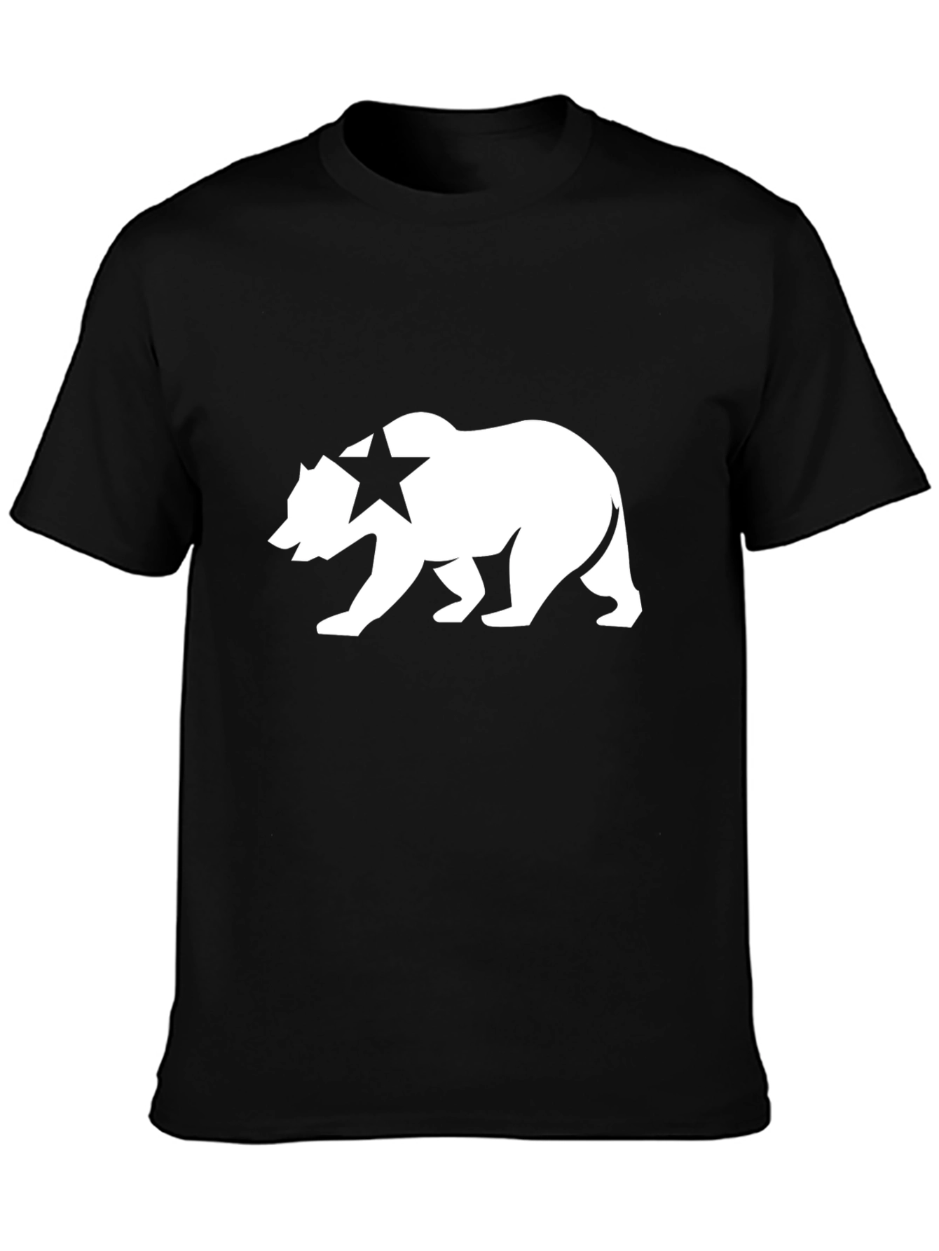 California Bear Graphic T-Shirt - Classic Black Tee