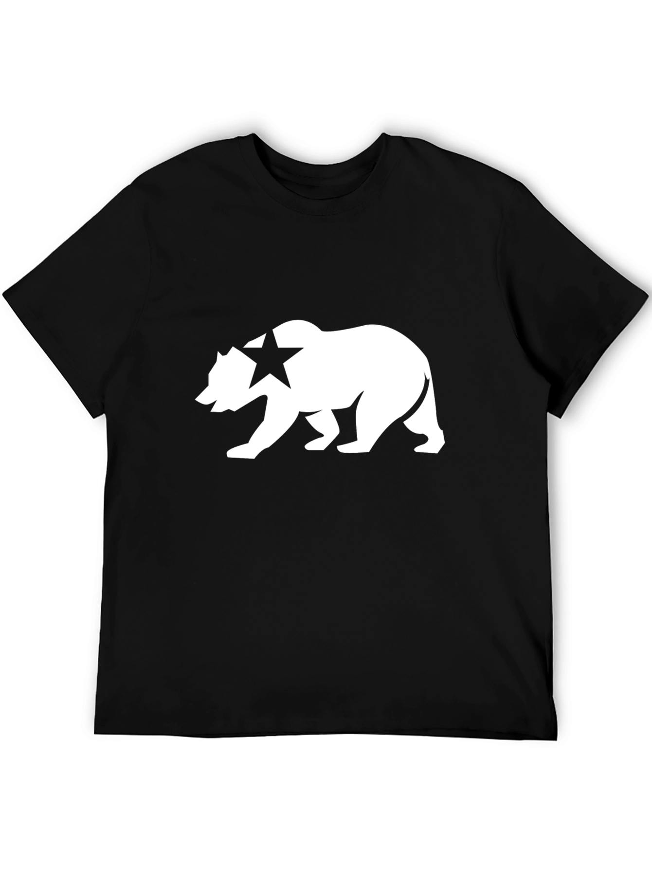 California Bear Graphic T-Shirt - Classic Black Tee