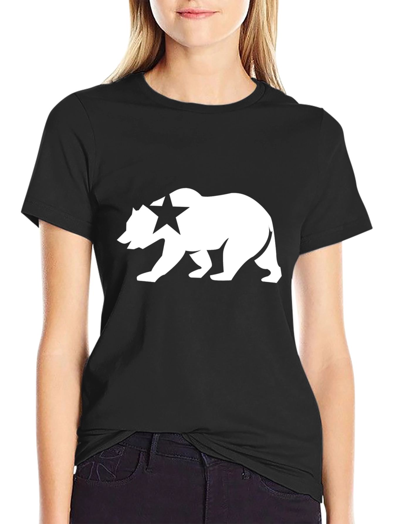 California Bear Graphic T-Shirt - Classic Black Tee