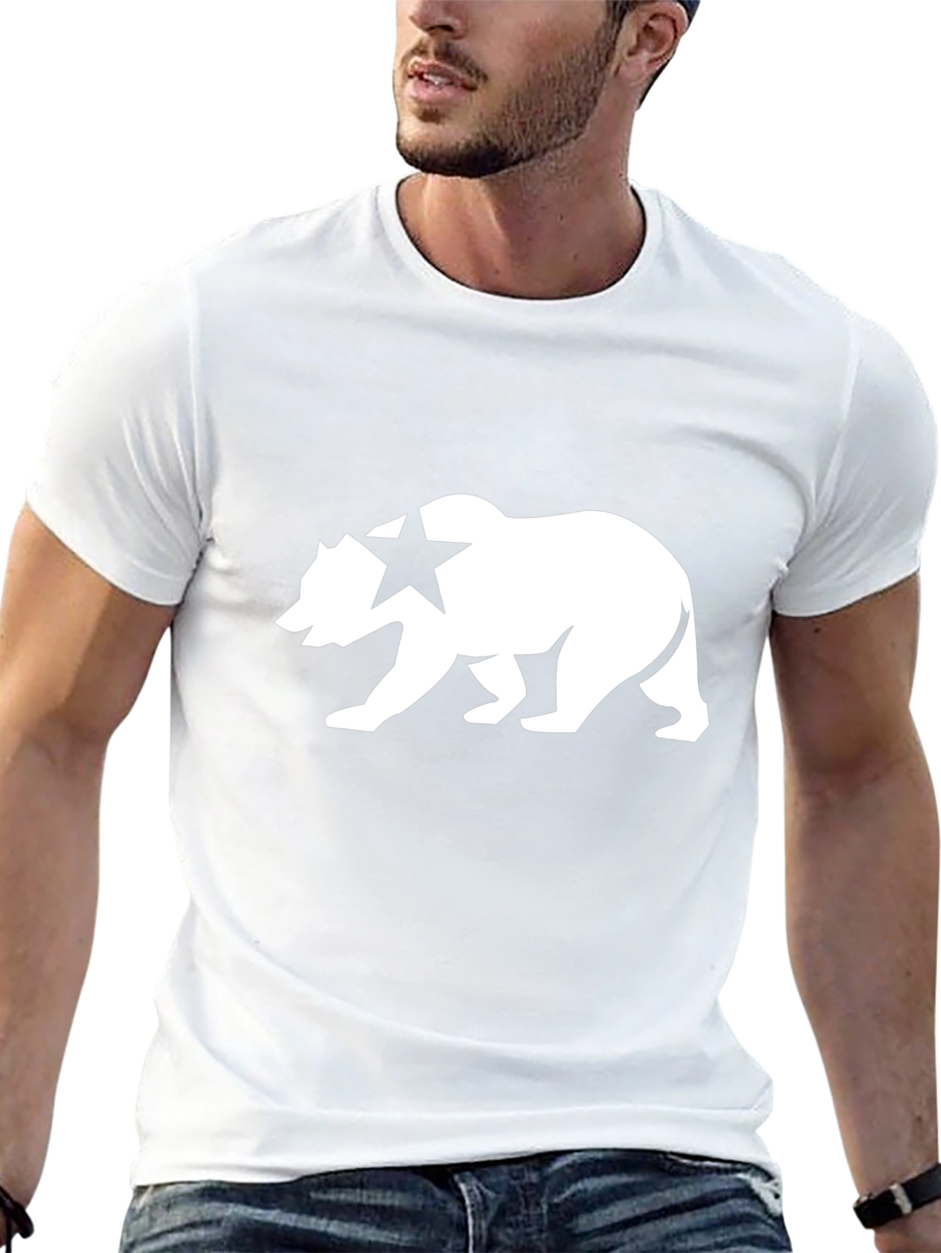 California Bear Graphic T-Shirt - Classic Black Tee
