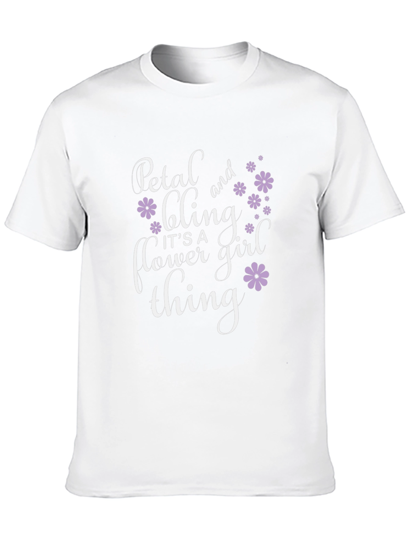 Petal and Bling Flower Girl T-Shirt