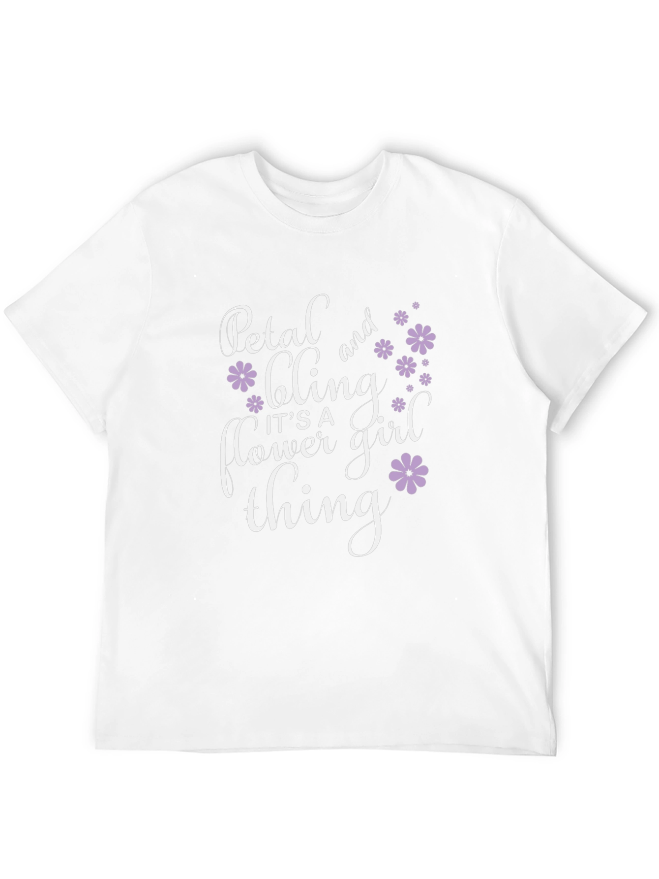 Petal and Bling Flower Girl T-Shirt