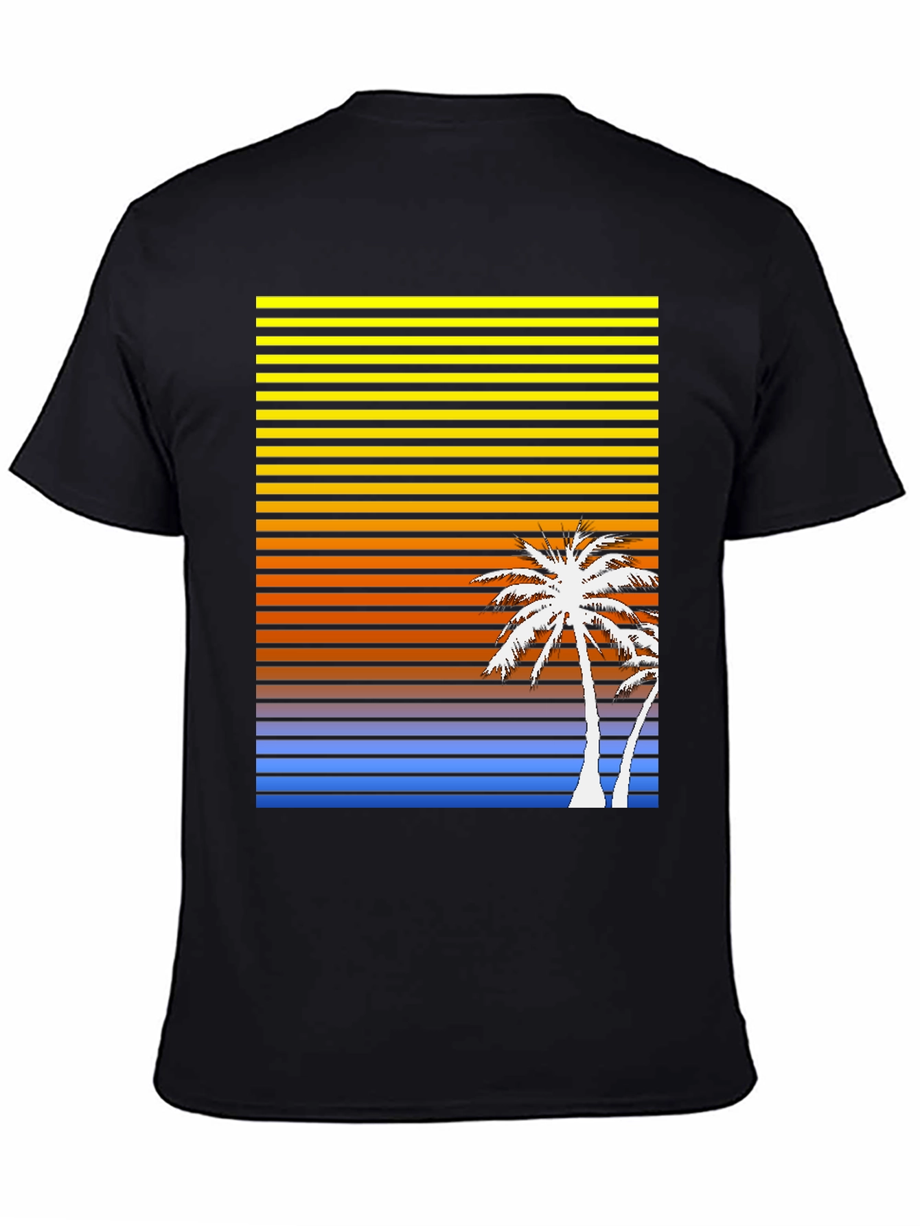 Sunset Palm Tree Graphic T-Shirt
