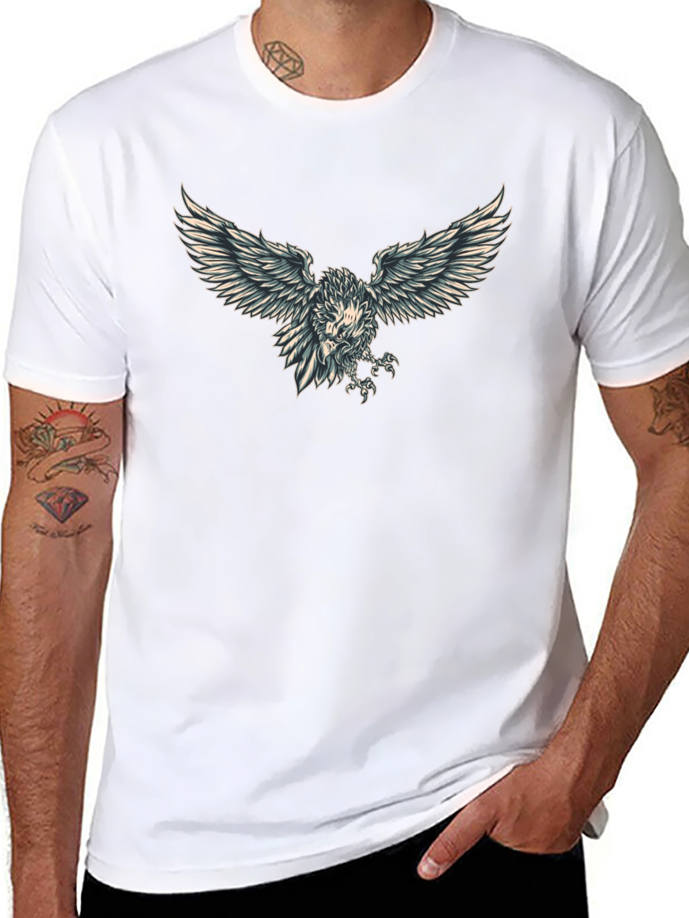 Eagle Graphic Black T-Shirt
