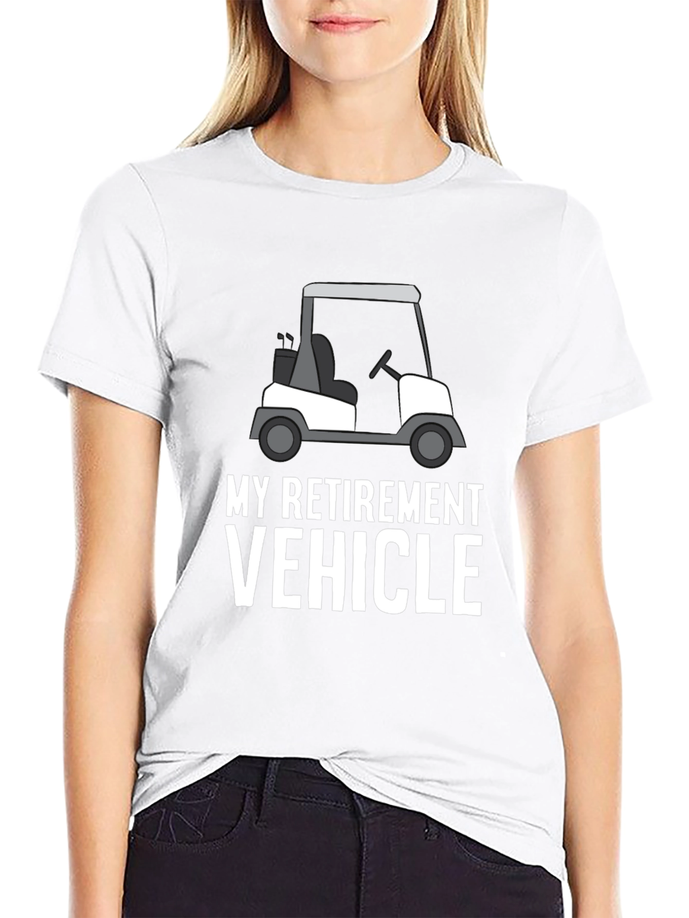 My Retirement Vehicle T-Shirt: Golf Cart Design