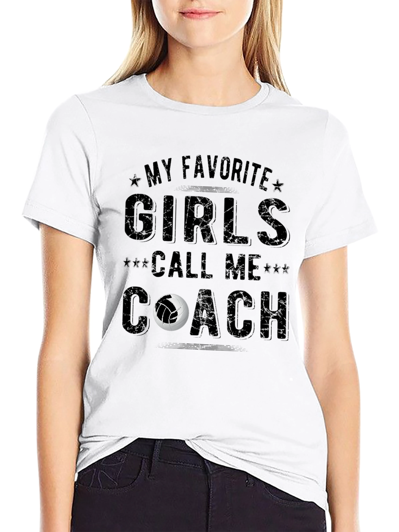 Volleyball Coach T-Shirt - My Favorite Girls