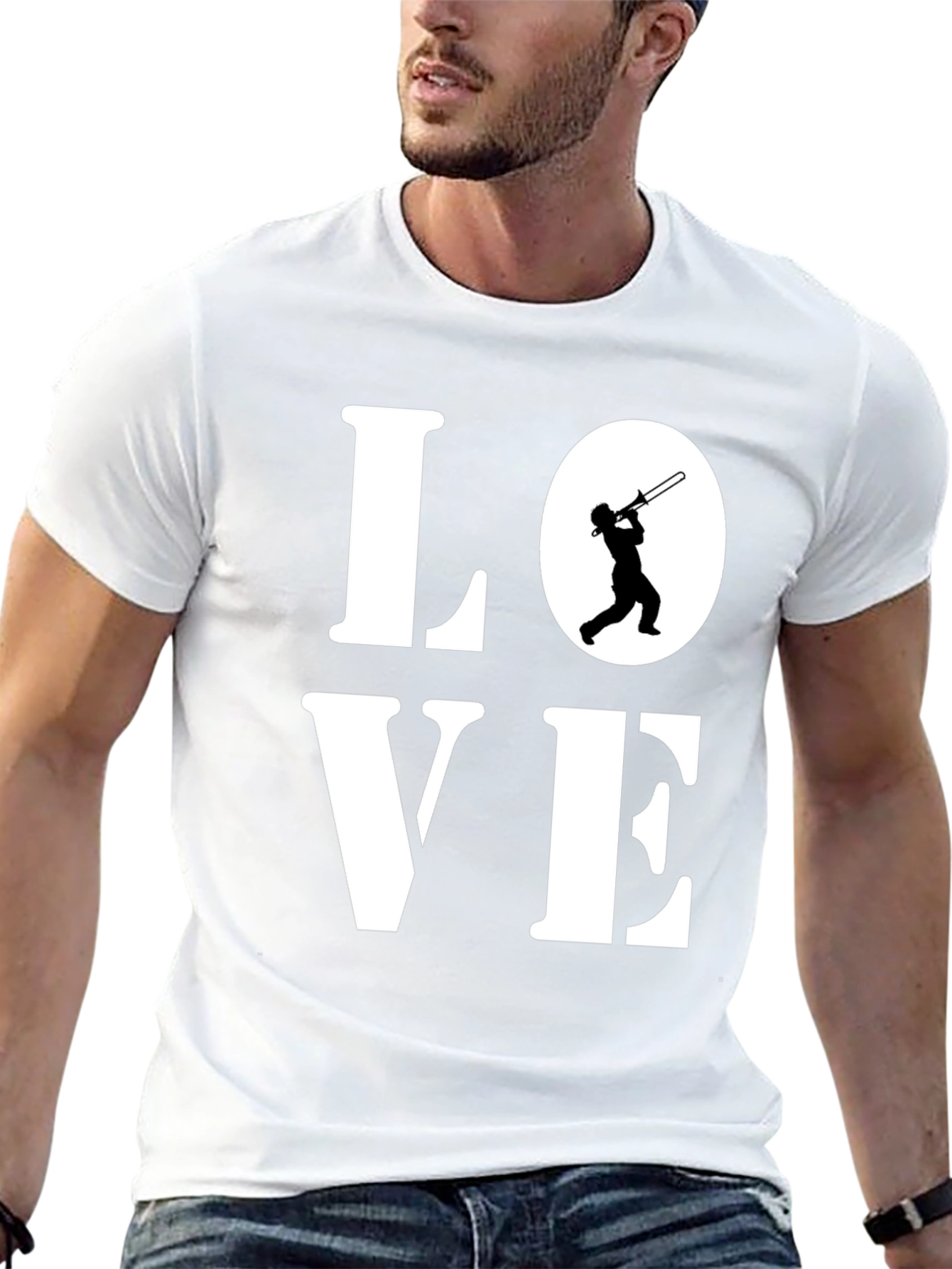 Love Trombone T-Shirt - Music Lover Tee