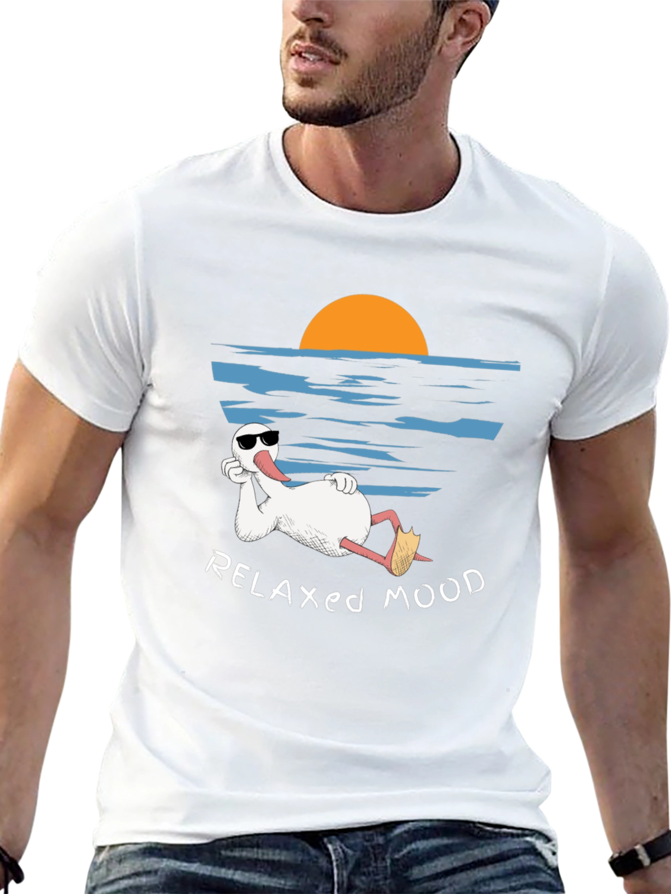 Relaxed Mood T-Shirt - Duck Vacation Tee