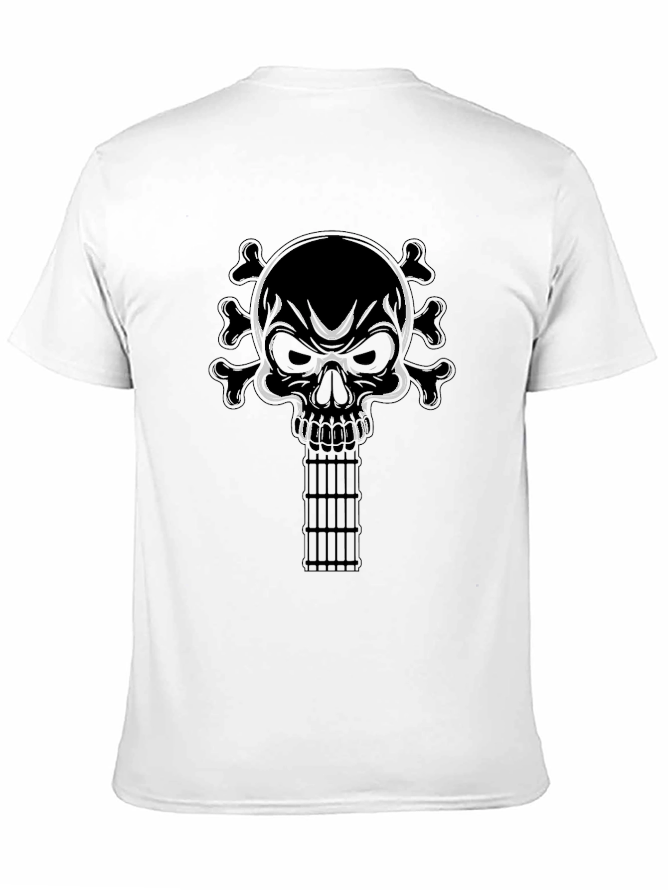 Skull & Guitar T-Shirt - Rocker Style