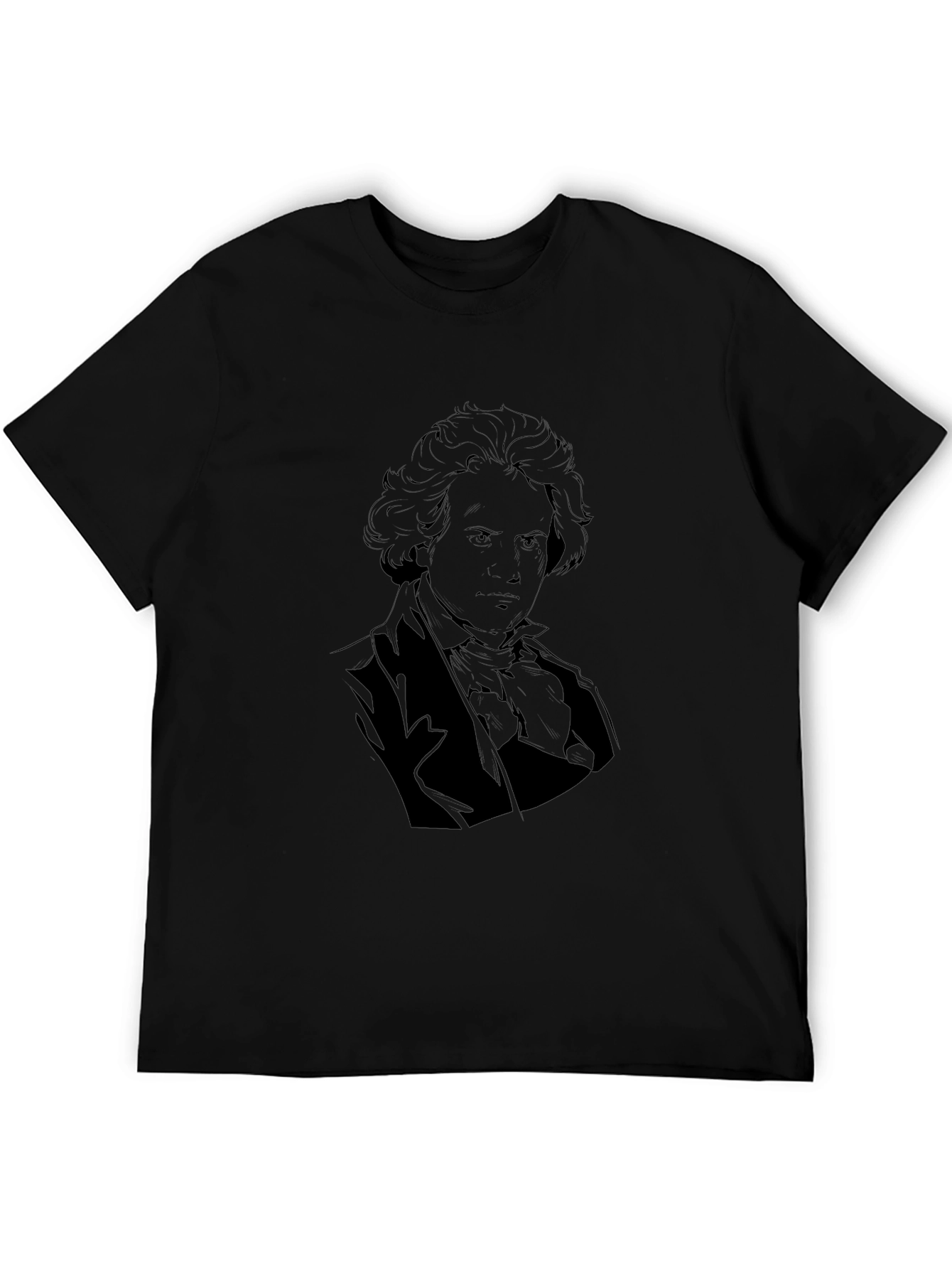 Beethoven Graphic Tee - Classic Composer Portrait Shirt