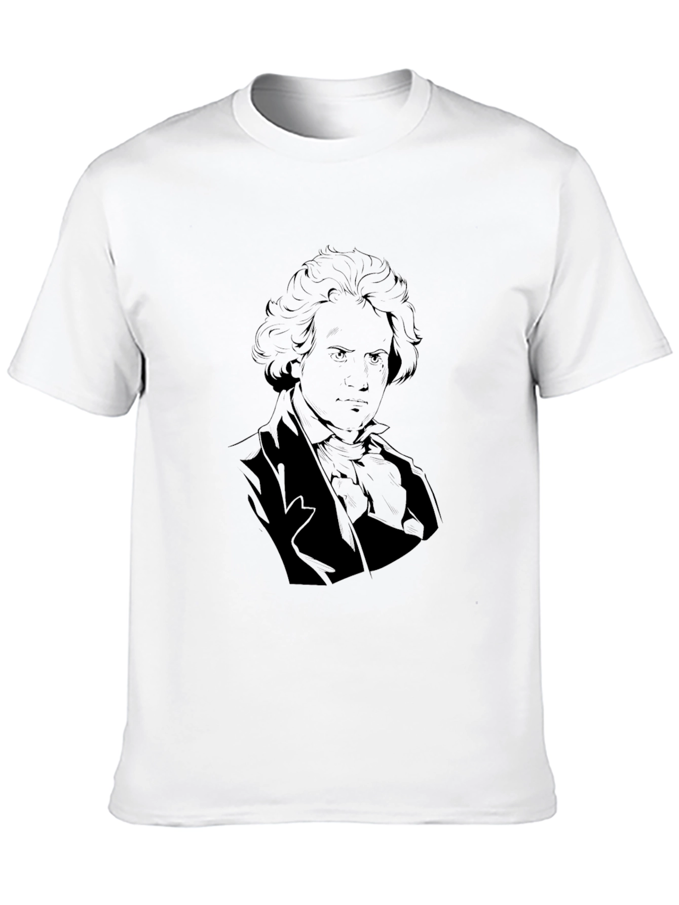 Beethoven Graphic Tee - Classic Composer Portrait Shirt