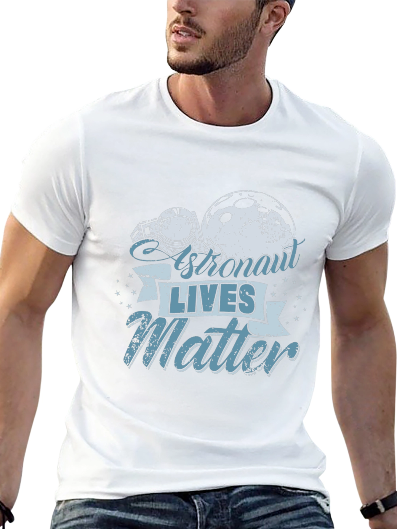 Astronaut Lives Matter Graphic T-Shirt - Space Theme