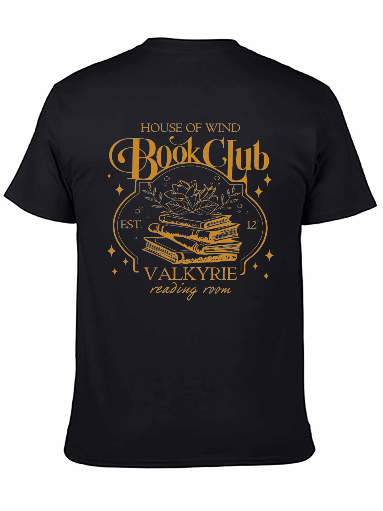 House of Wind Book Club Black T-Shirt