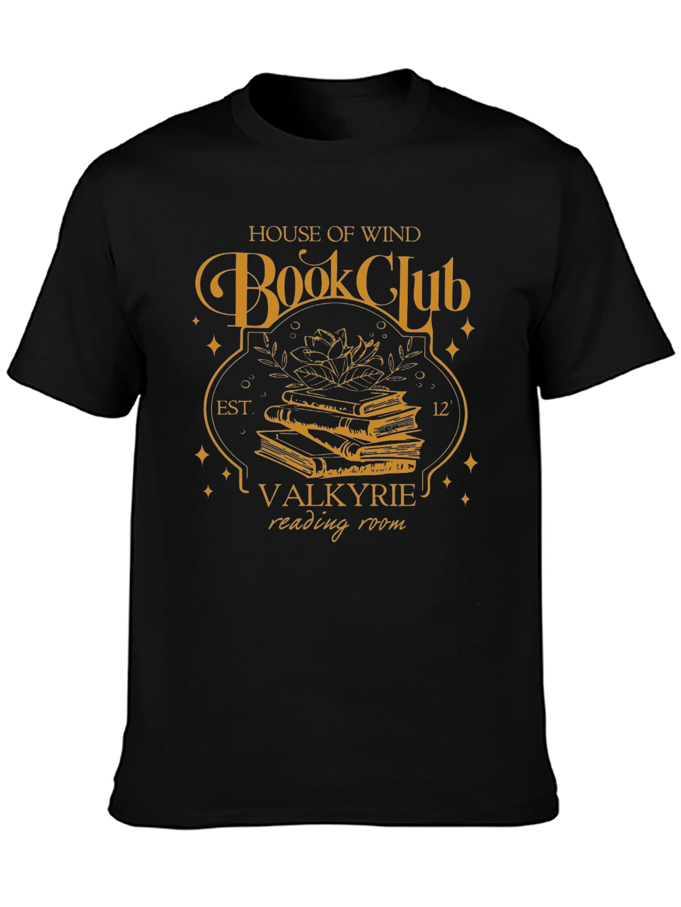 House of Wind Book Club Black T-Shirt