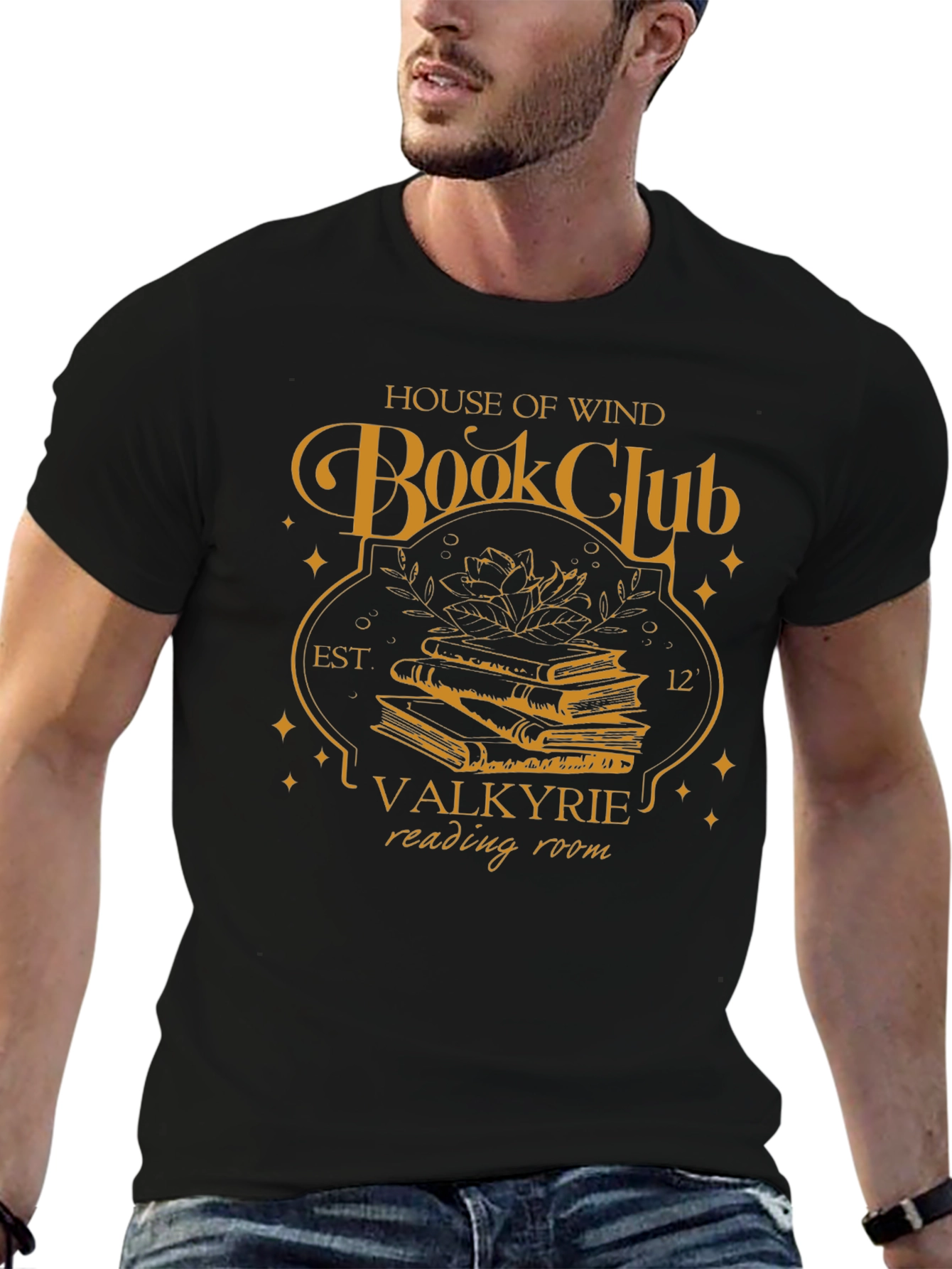 House of Wind Book Club Black T-Shirt