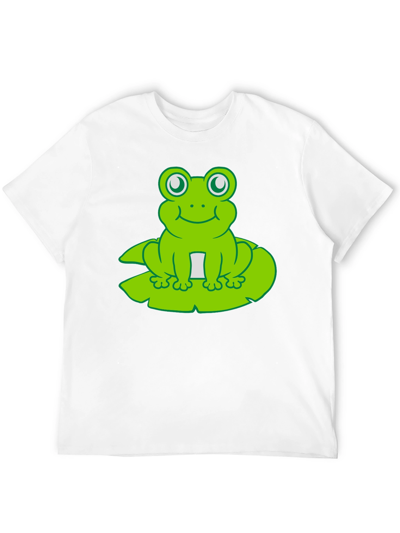 Frog On Lily Pad T-Shirt - Cute Cartoon Tee