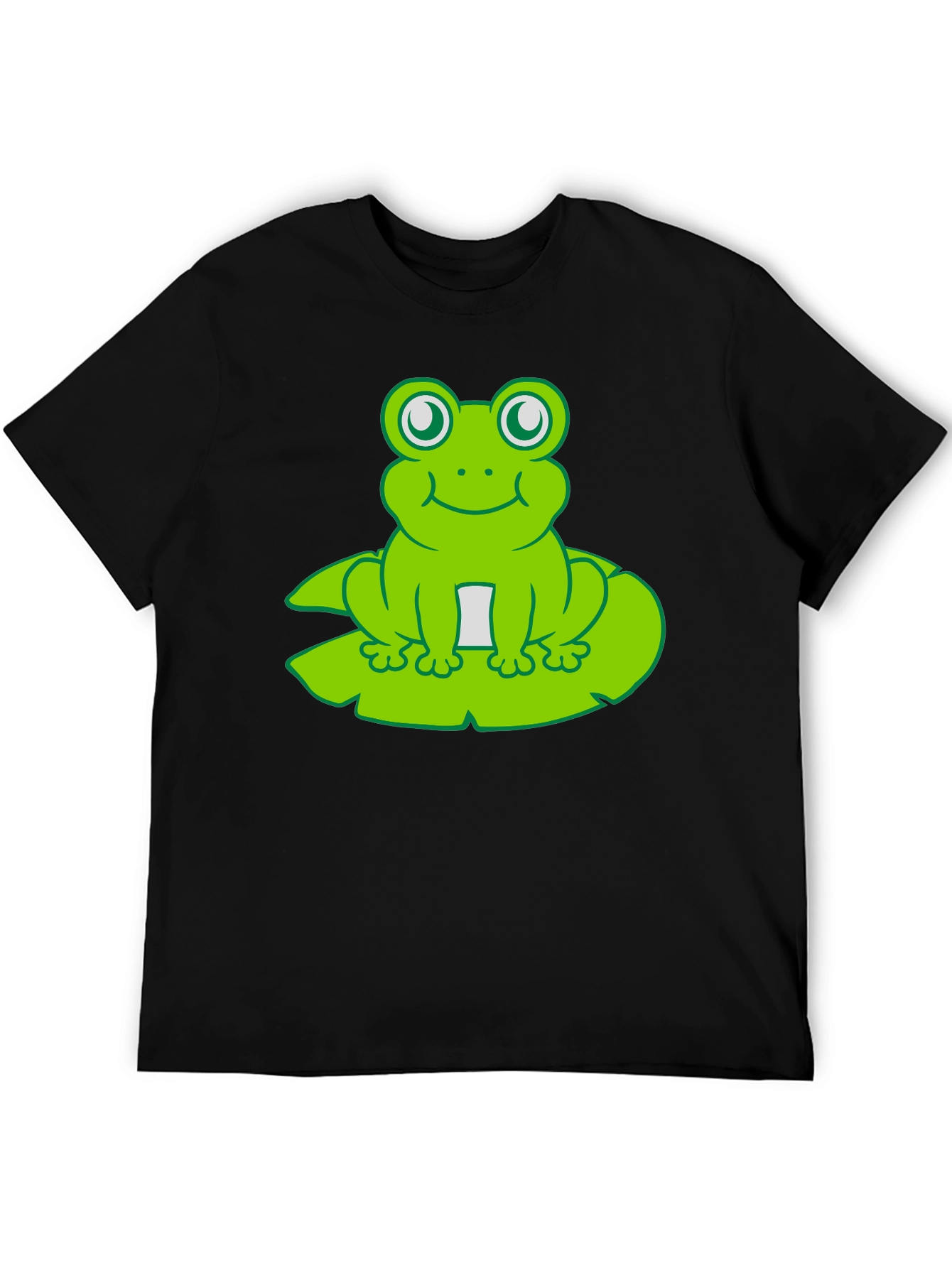 Frog On Lily Pad T-Shirt - Cute Cartoon Tee