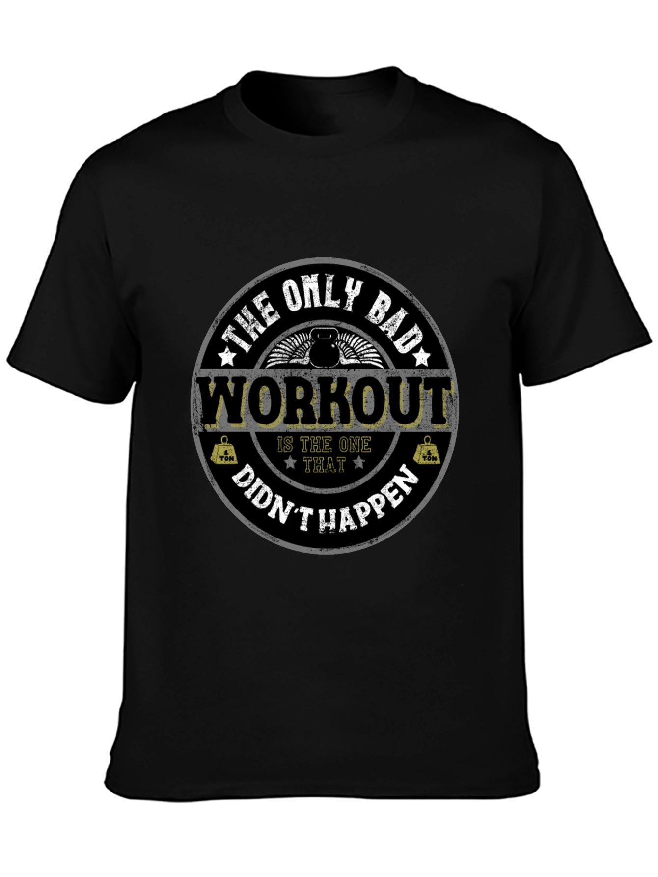 Workout Motivation T-Shirt Gym Fitness Apparel