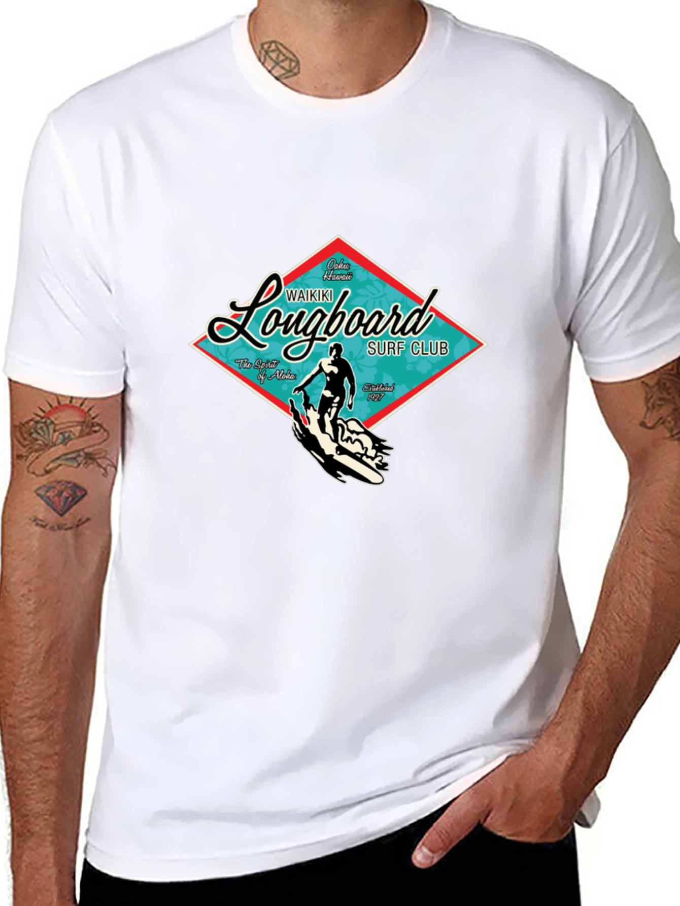 Waikiki Longboard Surf Club T-Shirt