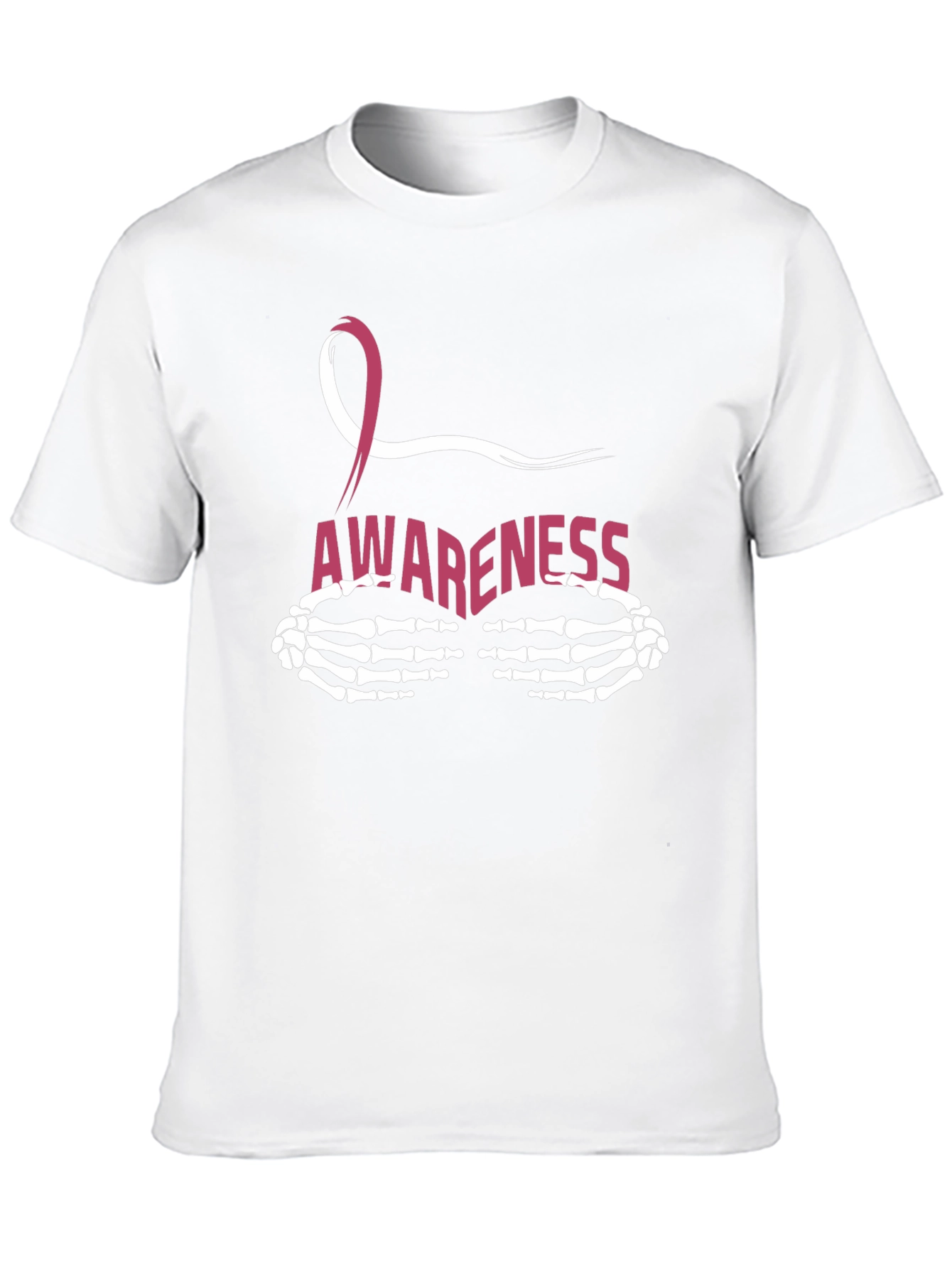 Breast Cancer Awareness Skeleton Hands T-Shirt