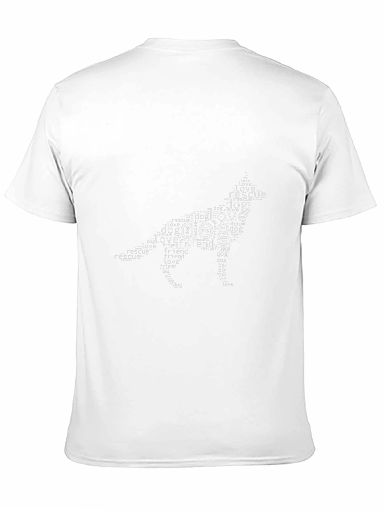 Dog Lover T-Shirt - Word Art Design