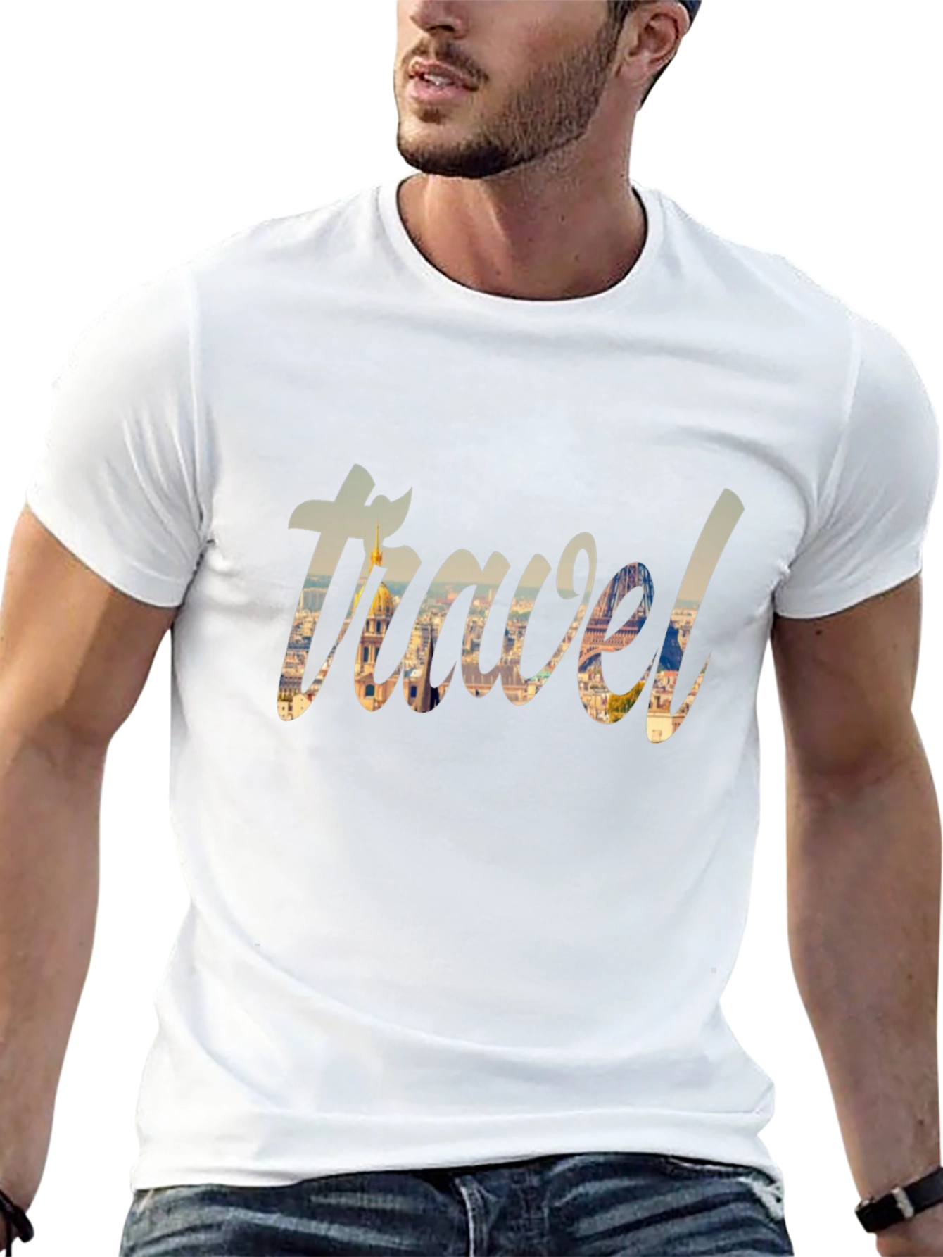 Travel Graphic Black T-Shirt