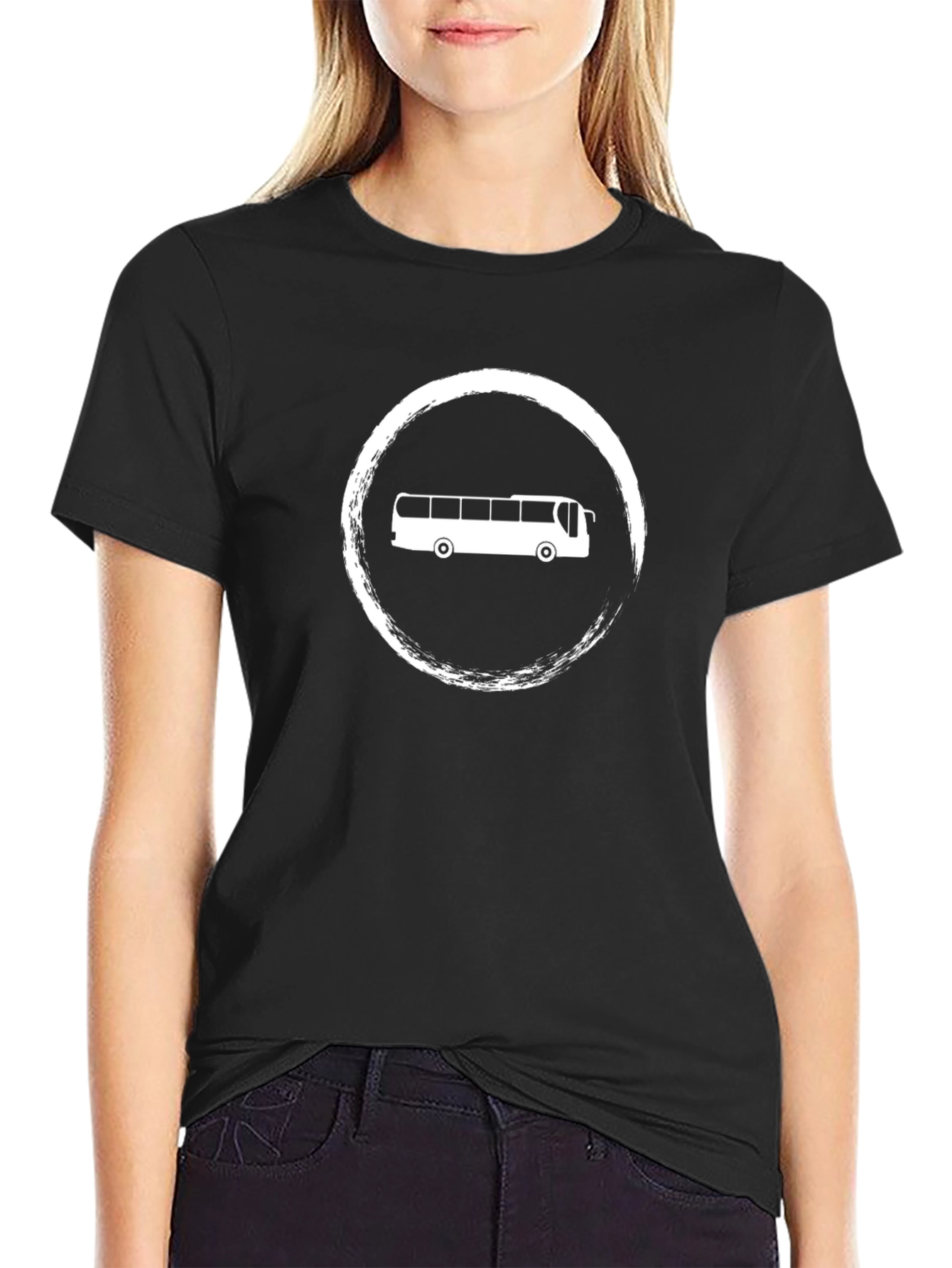 Bus Graphic T-Shirt - Unisex Black Tee