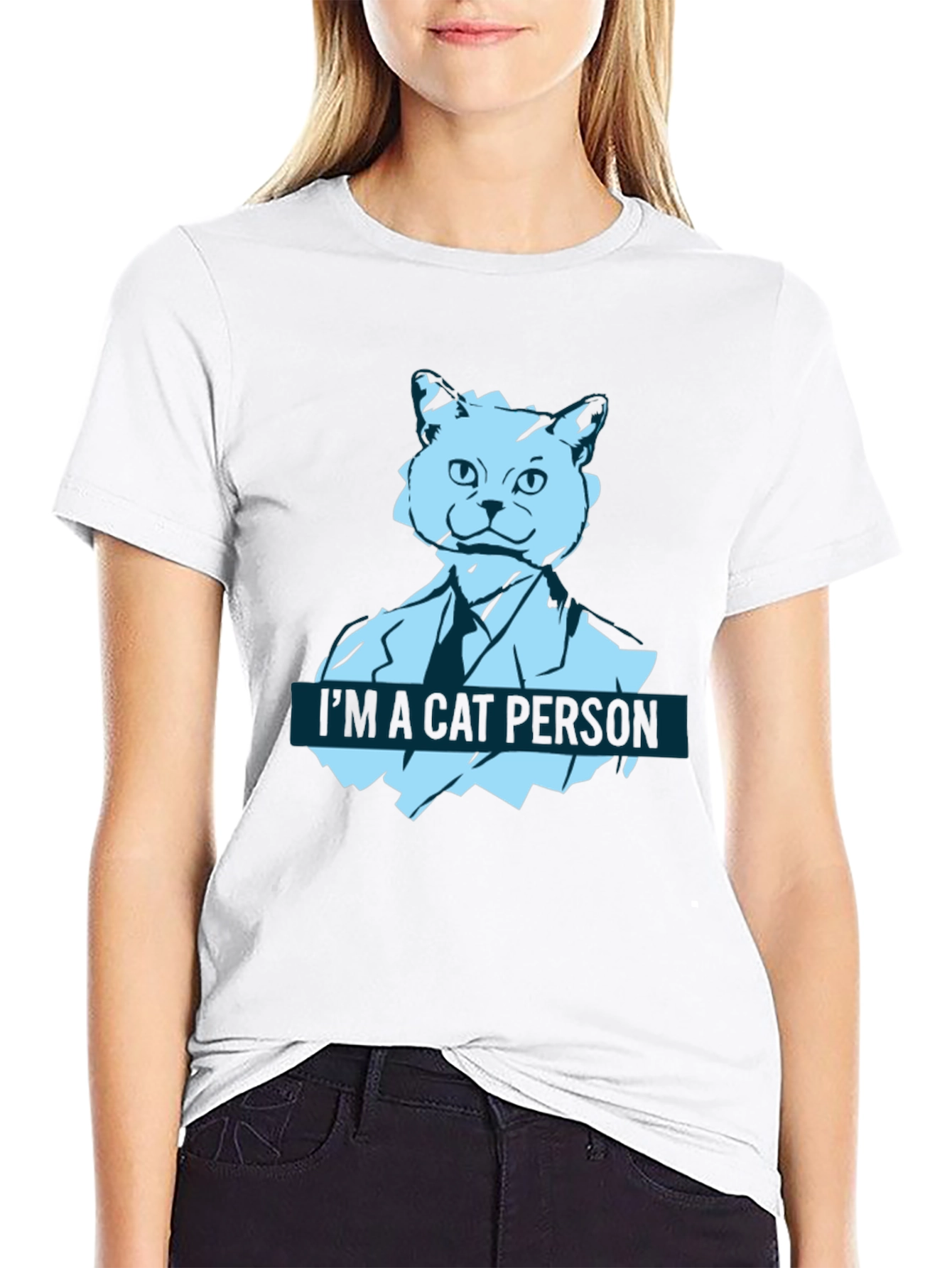Im a Cat Person T-Shirt - Black