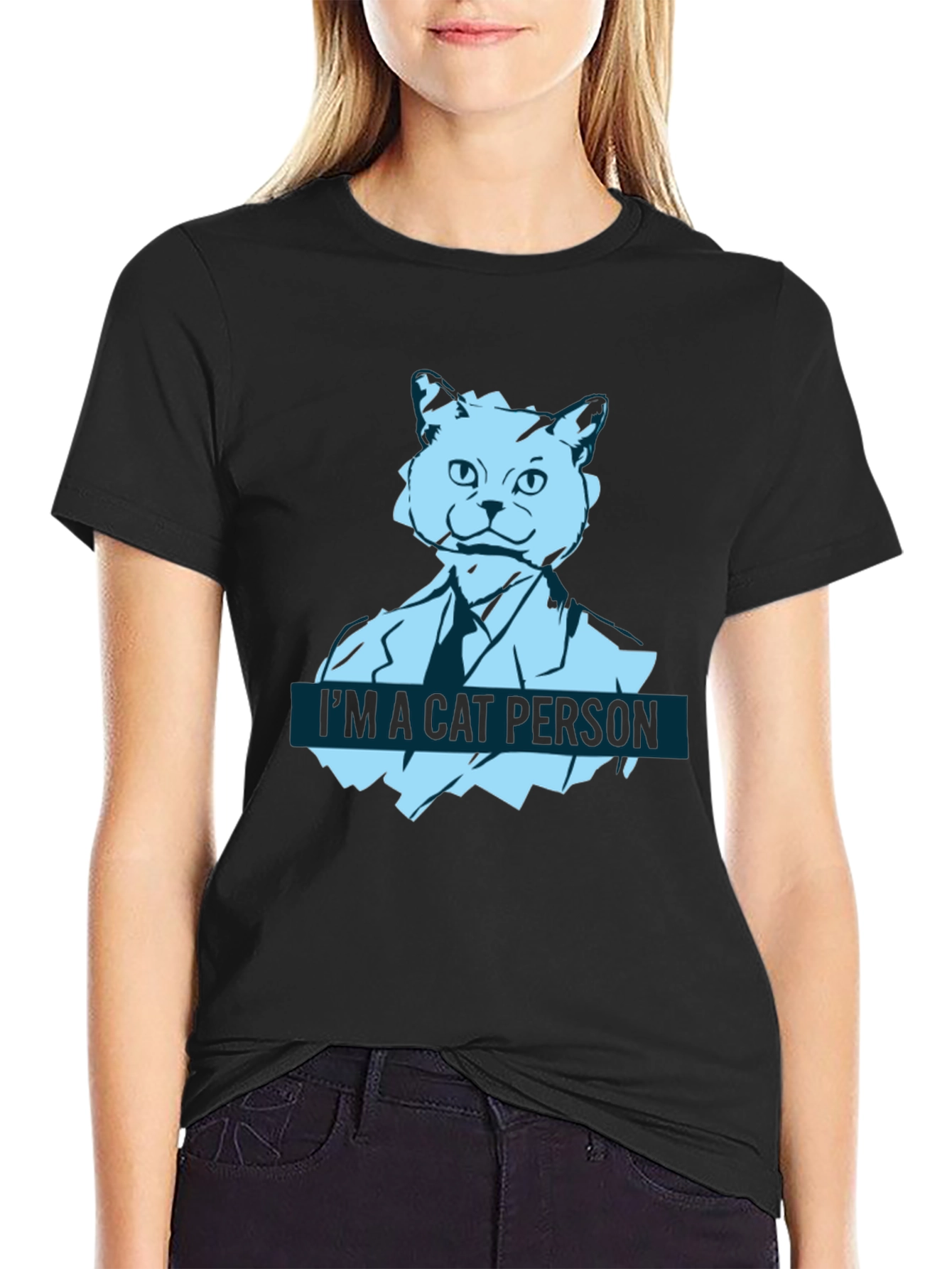 Im a Cat Person T-Shirt - Black