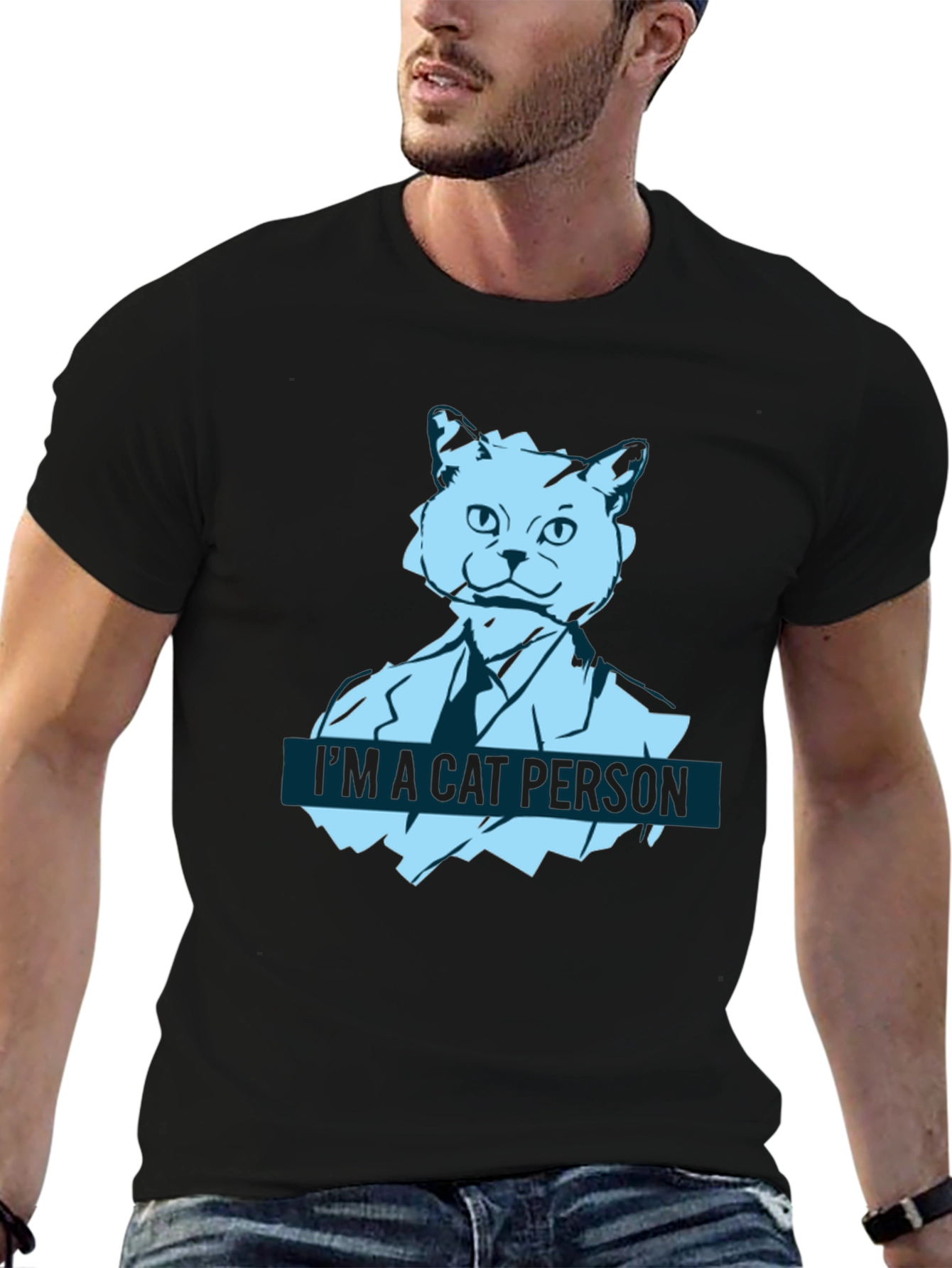 Im a Cat Person T-Shirt - Black
