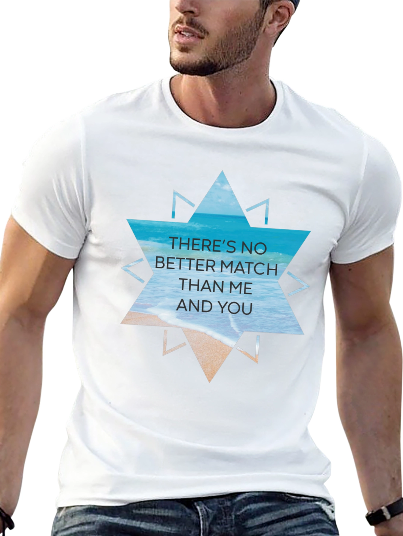 Beach Vibes Graphic Tee - Theres No Better Match