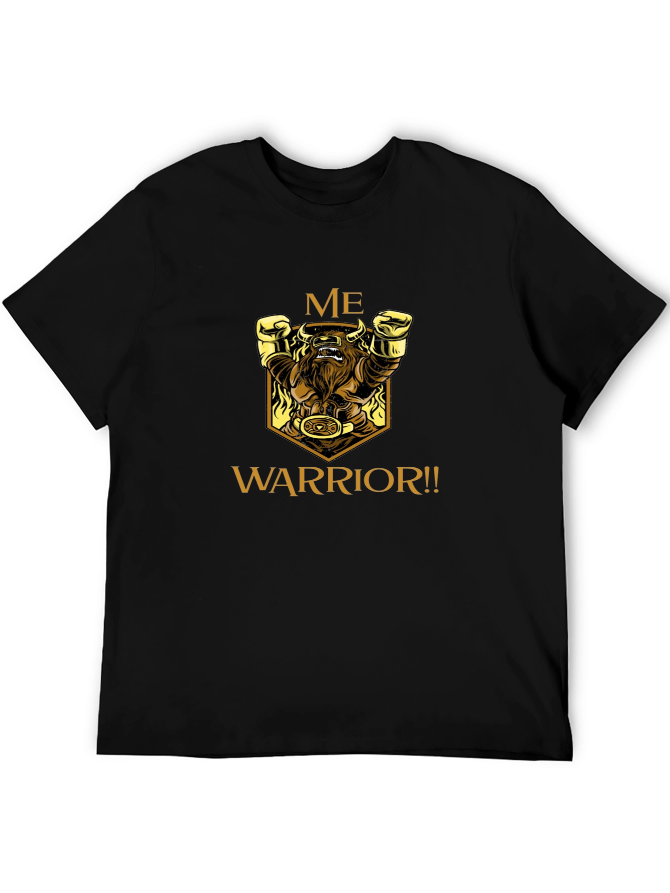 Me Warrior Graphic Black T-Shirt