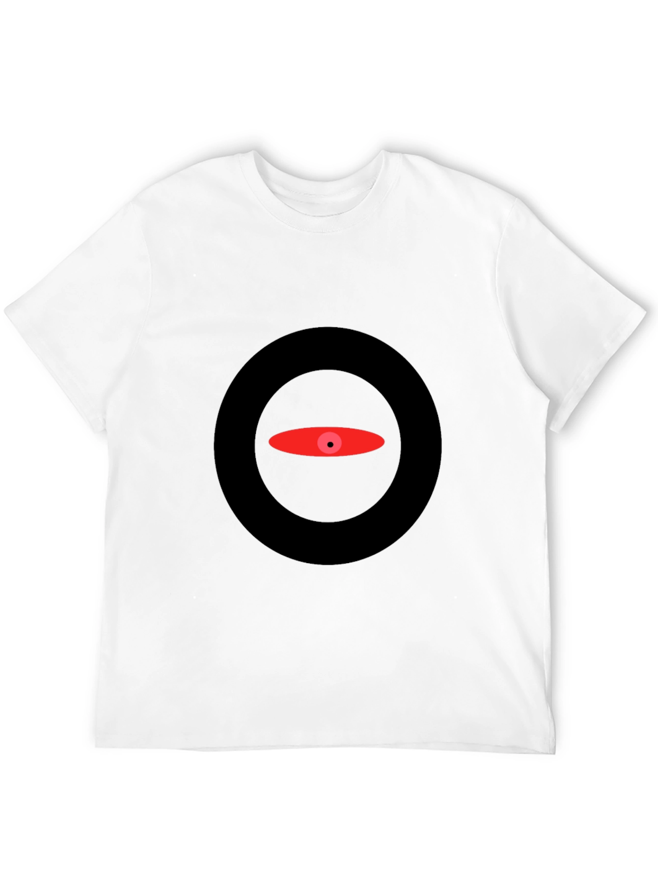 Abstract Eye Graphic Black T-Shirt