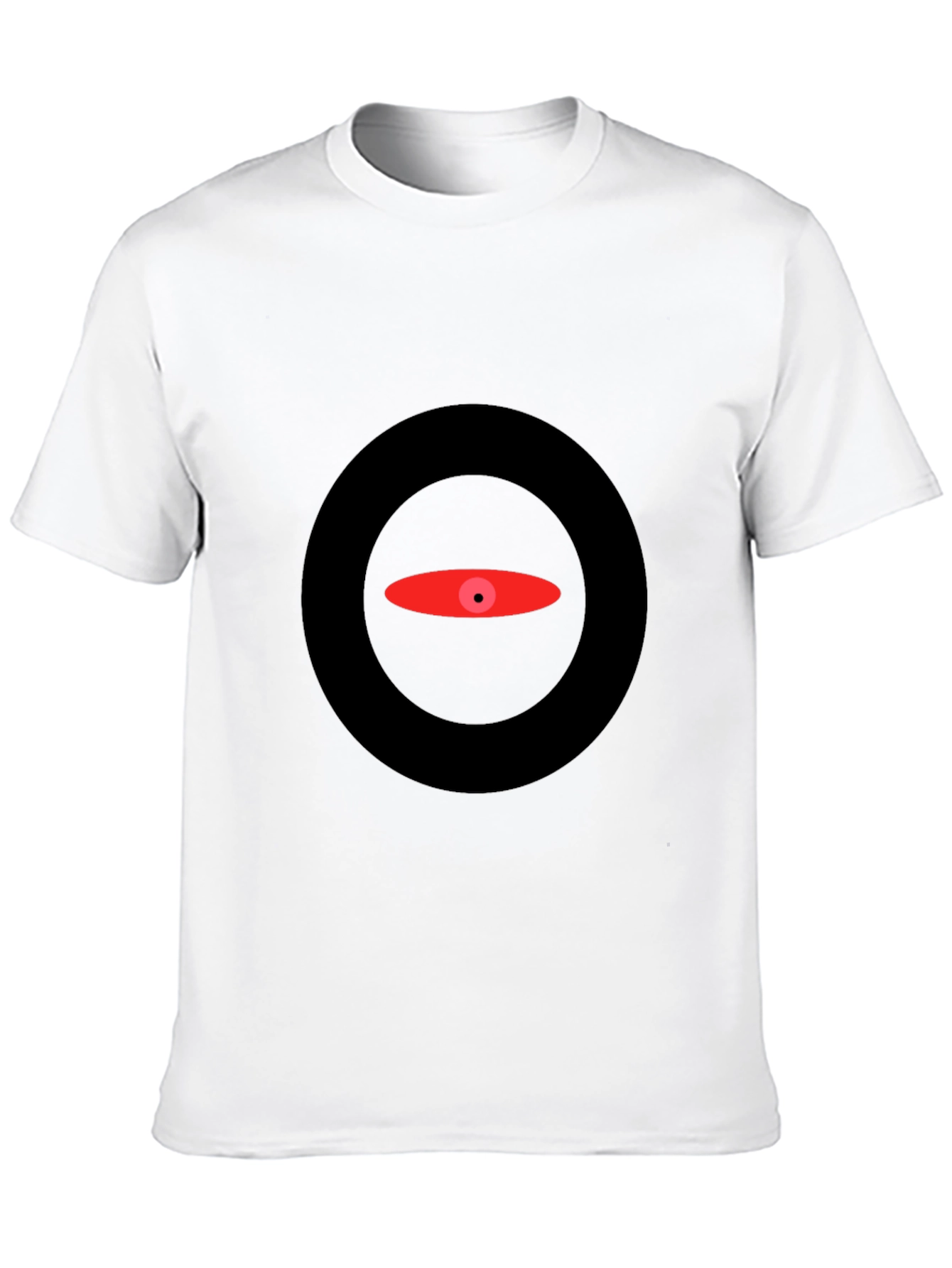 Abstract Eye Graphic Black T-Shirt