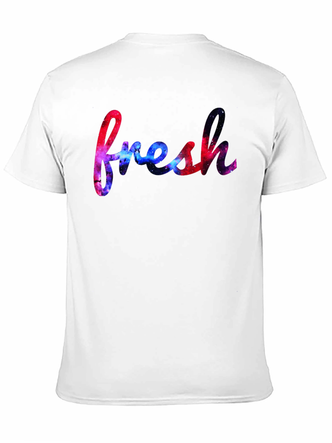 Fresh Graphic Tee - Galaxy Design Black T-Shirt
