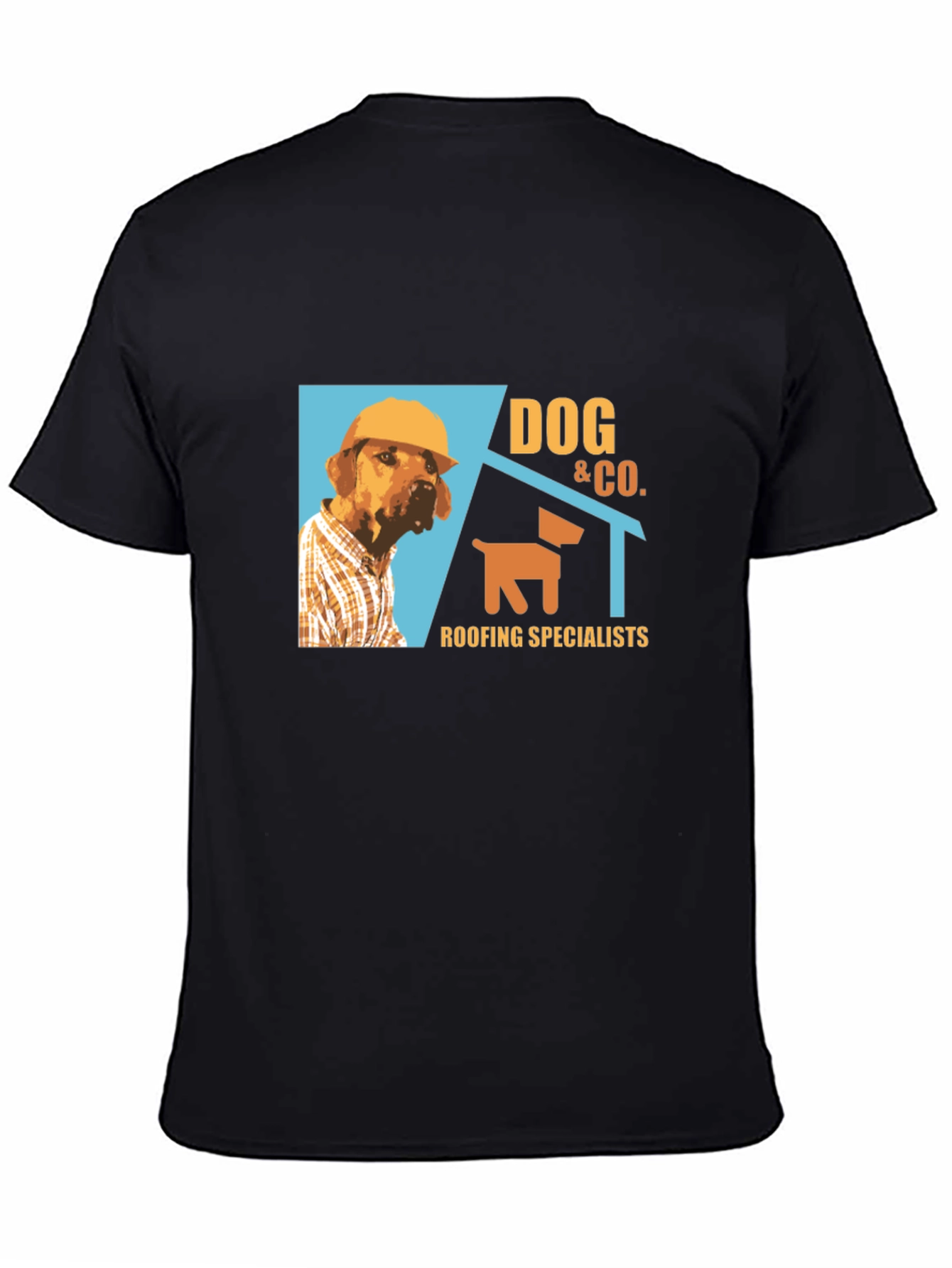 Dog & Co. Roofing T-Shirt - Black Crew Neck