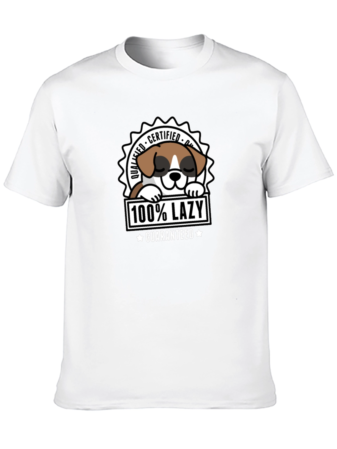 Lazy Dog Certified Funny T-Shirt