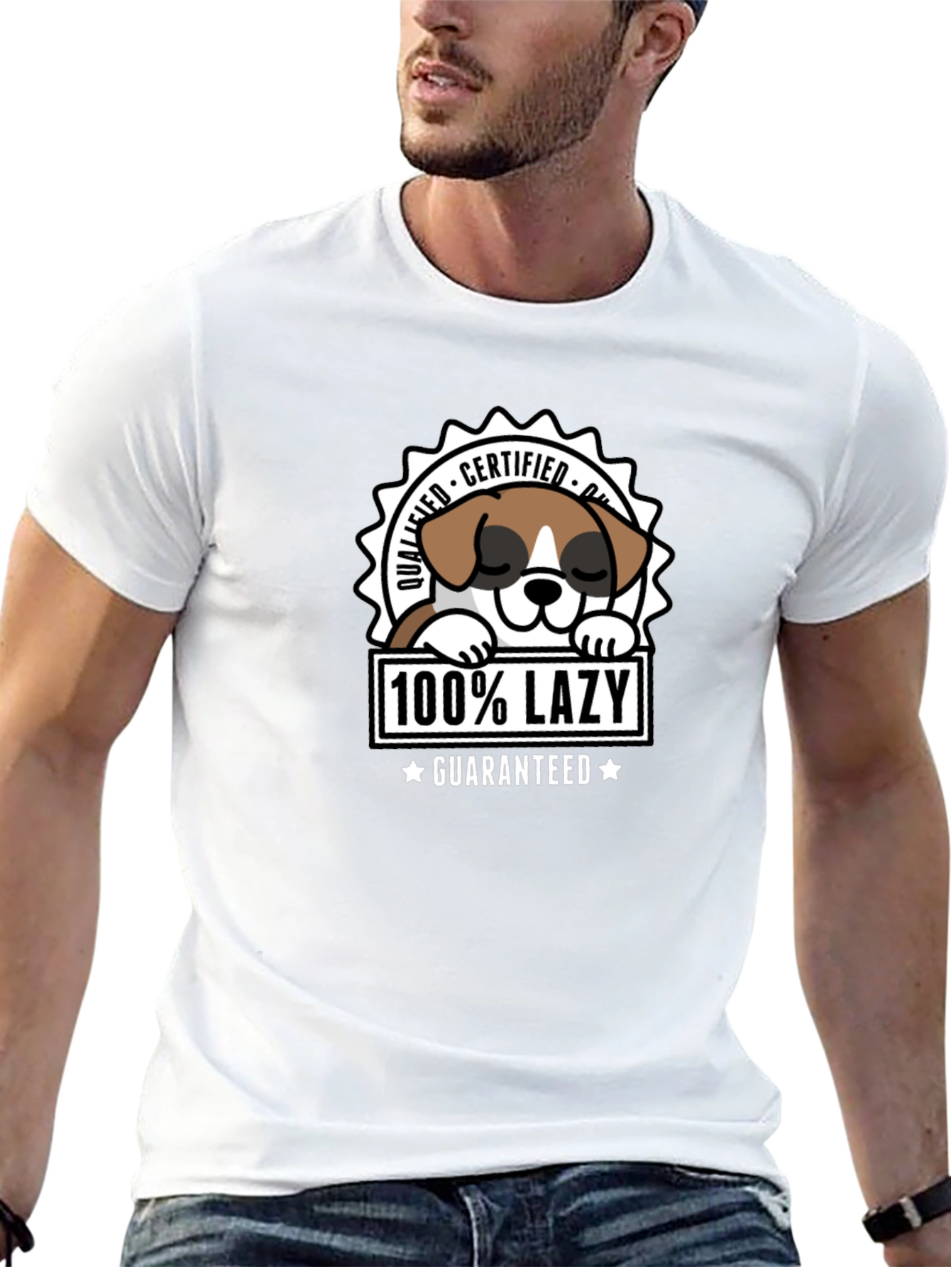 Lazy Dog Certified Funny T-Shirt