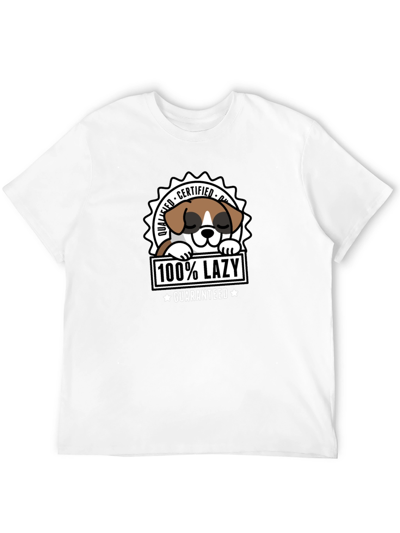 Lazy Dog Certified Funny T-Shirt