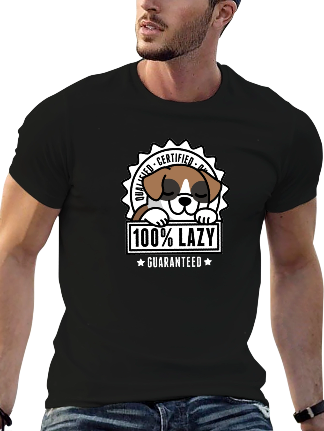 Lazy Dog Certified Funny T-Shirt