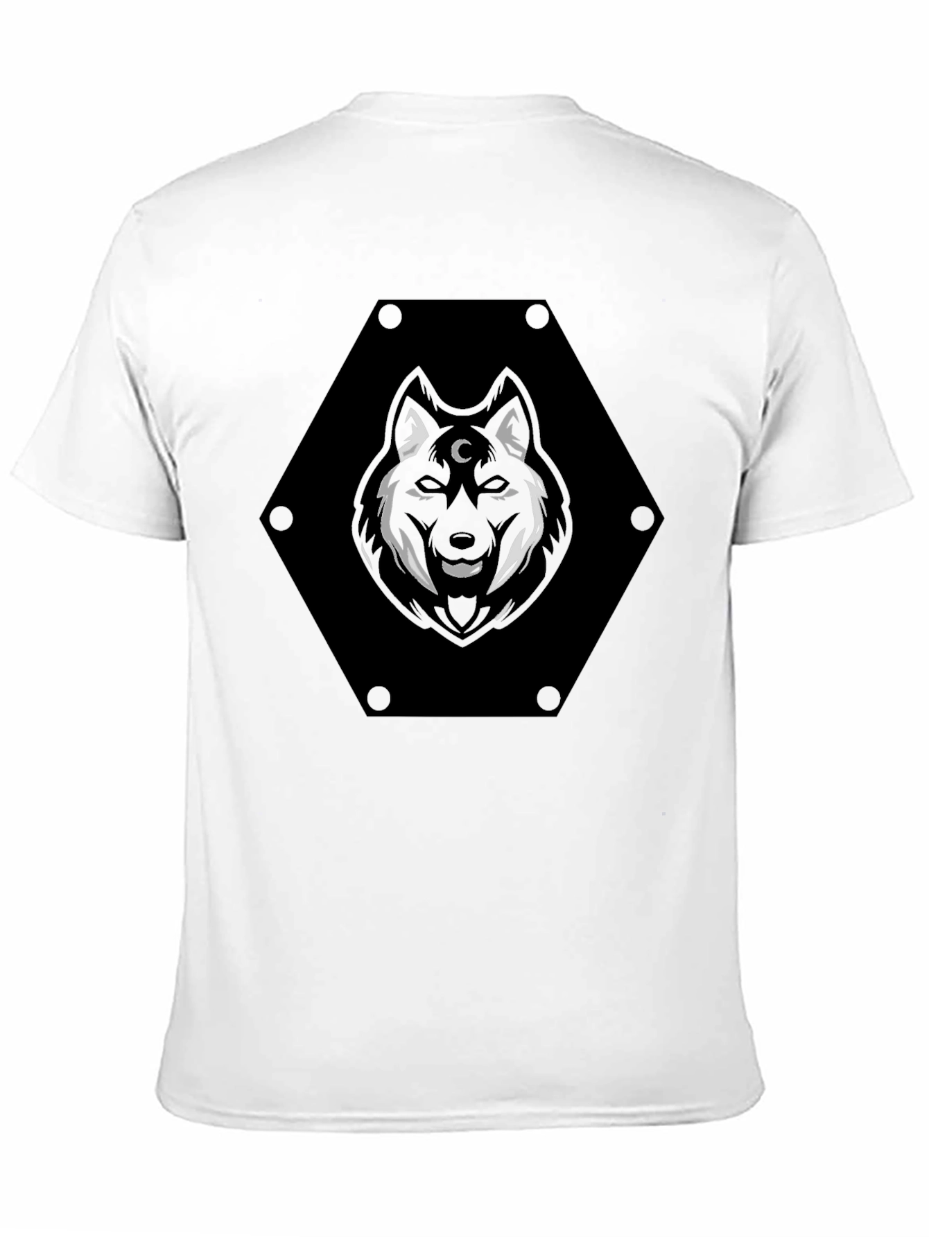 Mystic Wolf Graphic Tee - Black