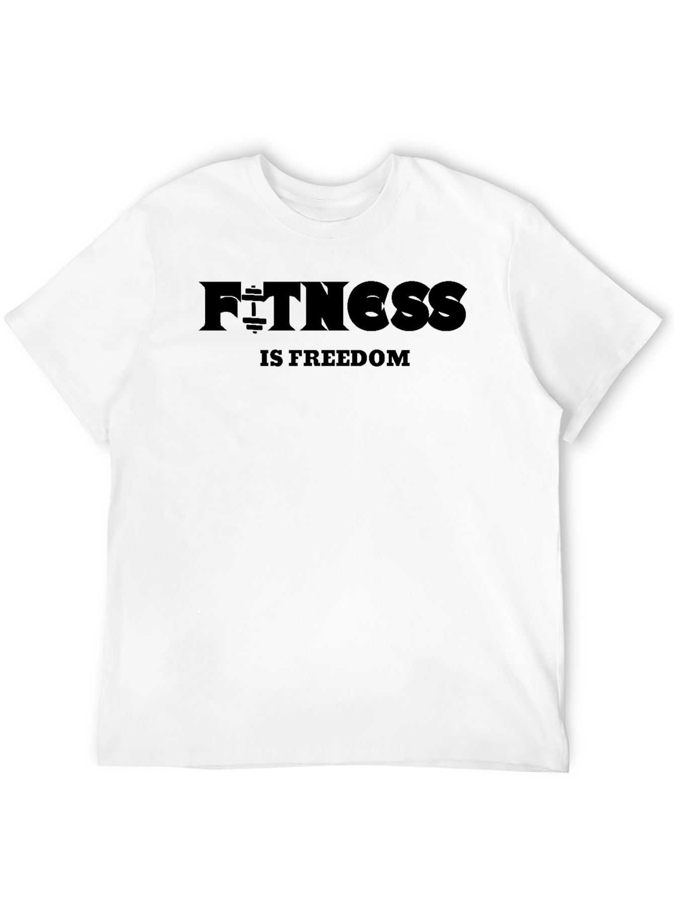 Fitness is Freedom Black T-Shirt