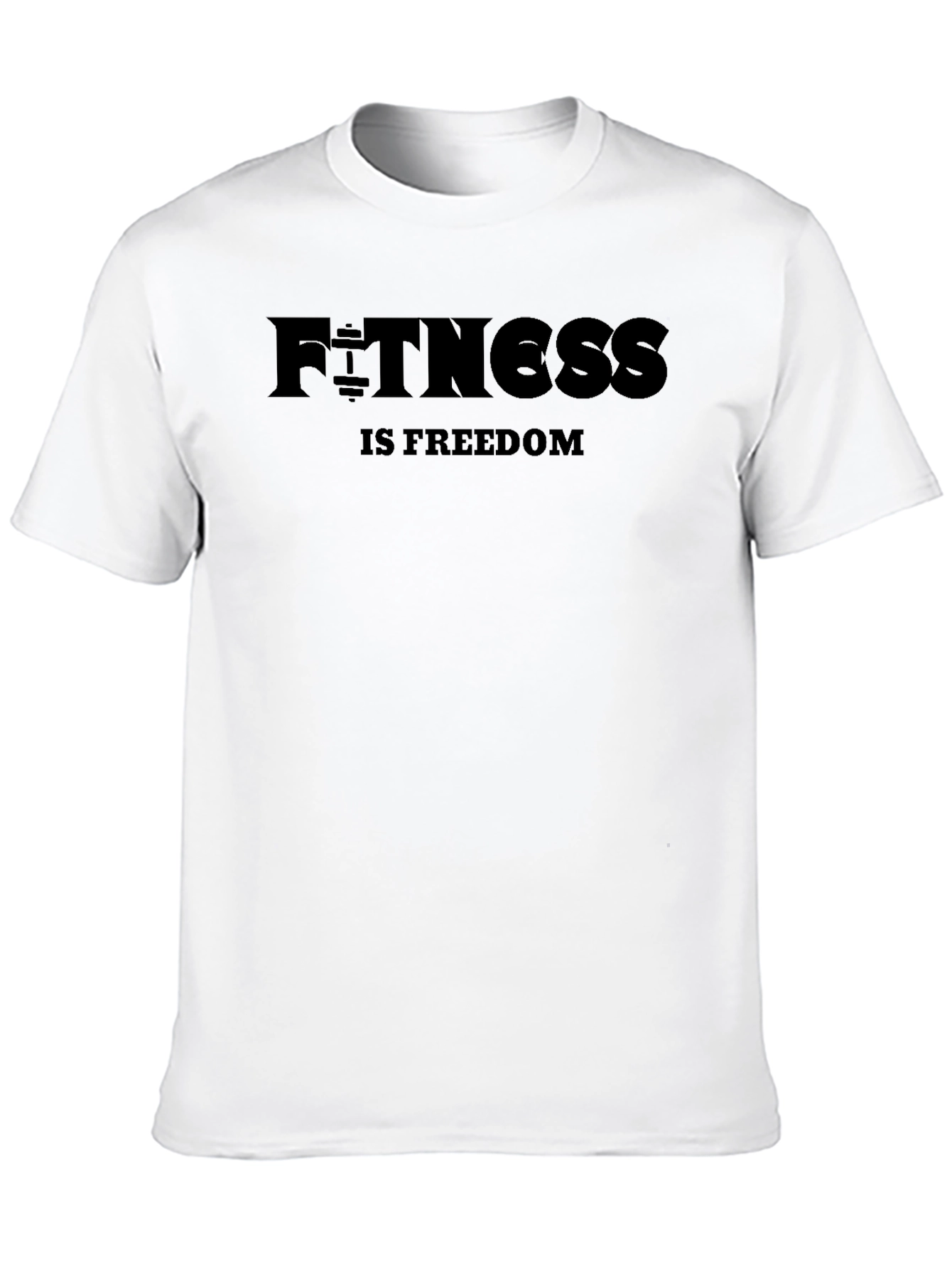 Fitness is Freedom Black T-Shirt