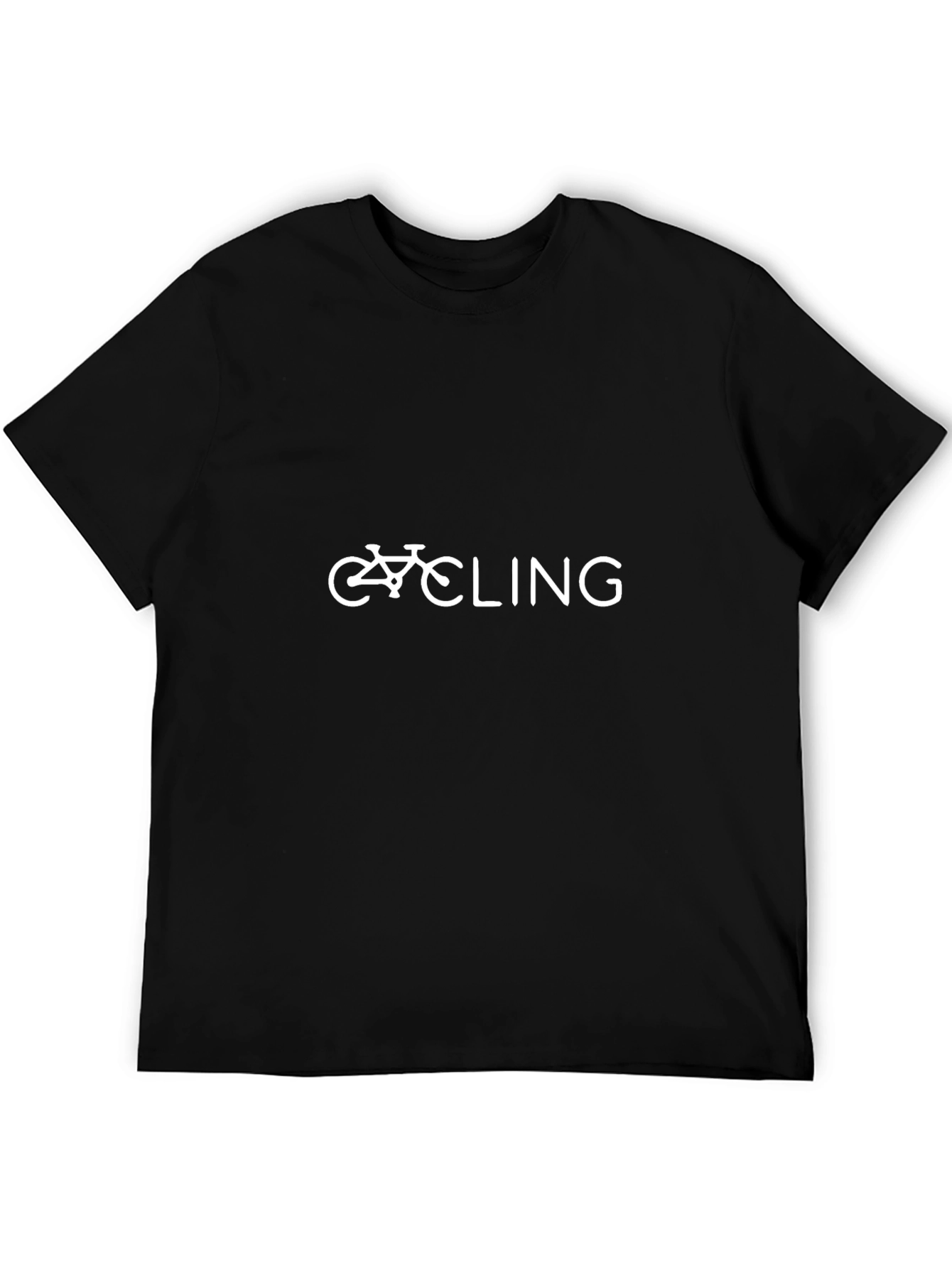 Cycling T-Shirt - Black Graphic Tee