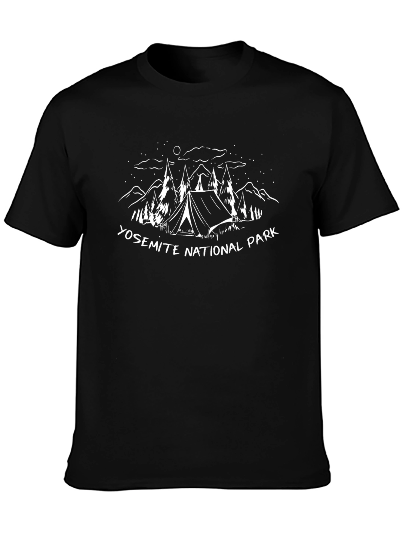 Yosemite National Park Black Graphic Tee