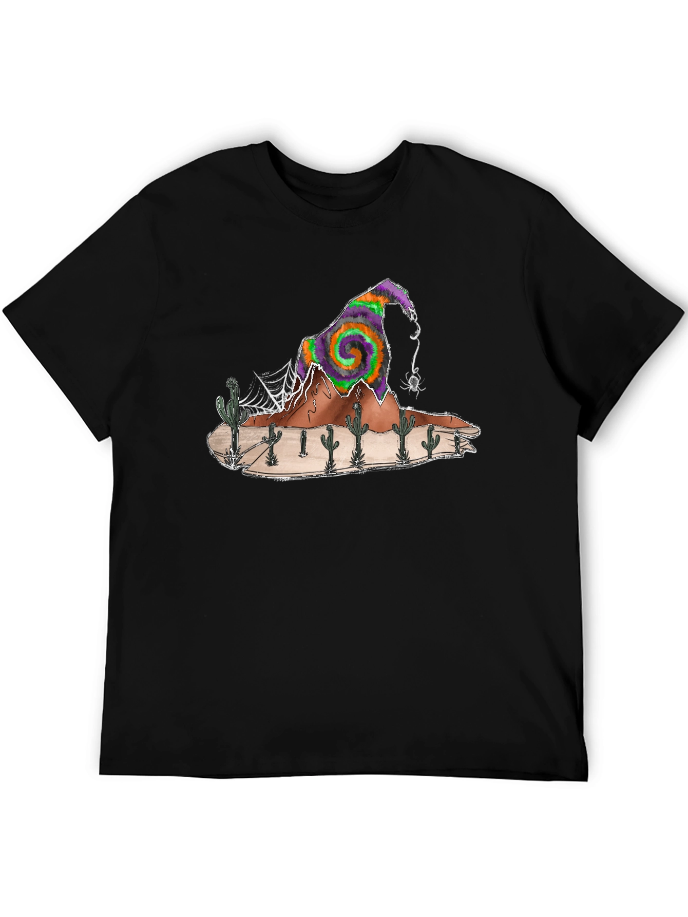 Desert Witch Hat T-Shirt - Halloween Cactus